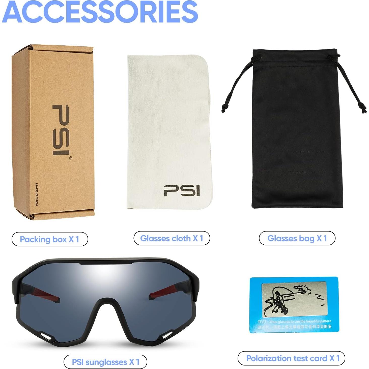 Gafas de sol PSI polarizadas unisex con protección UV