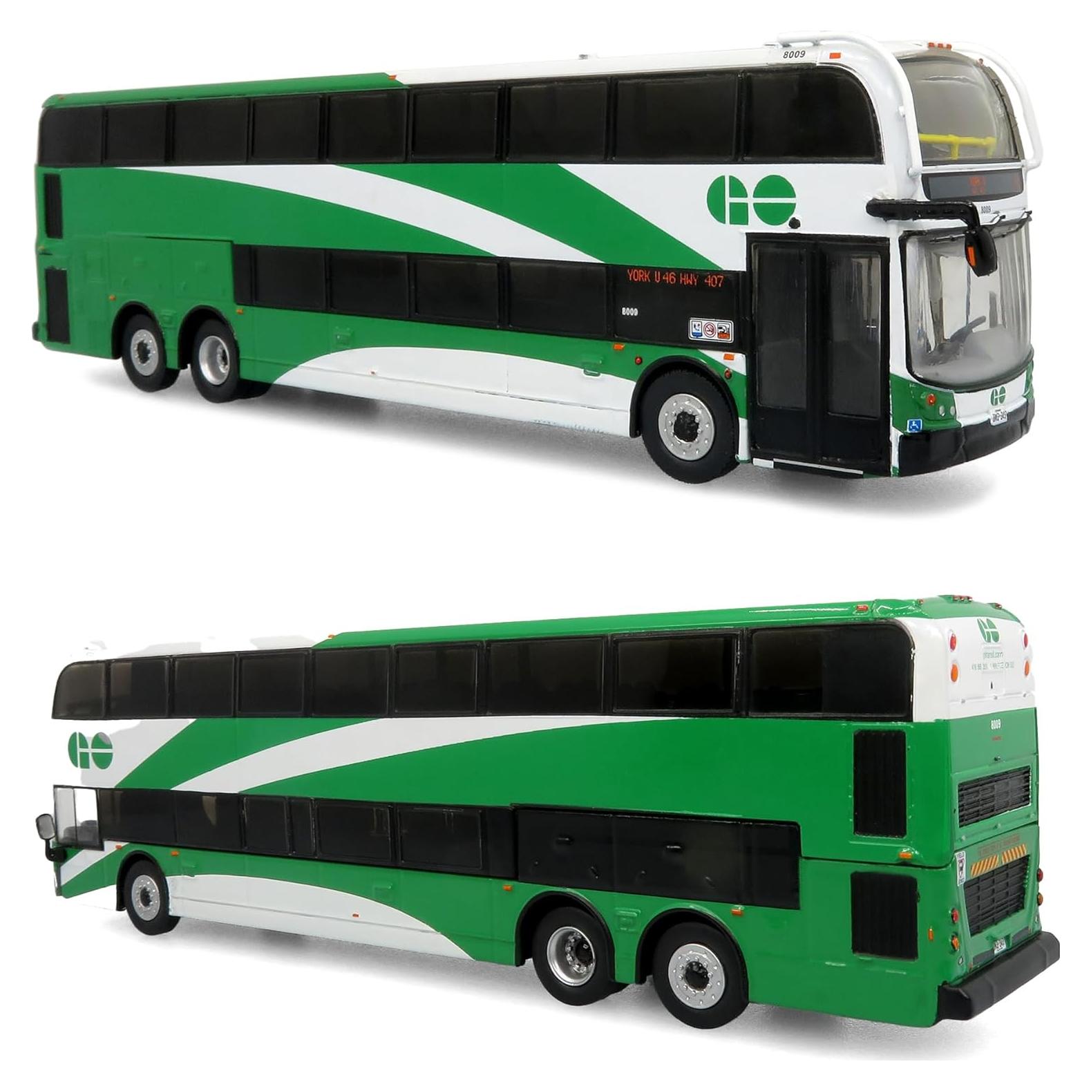 Autobús de Dos Pisos Diecast RÉPLICAS ICÓNICAS 1:87 GO Transit