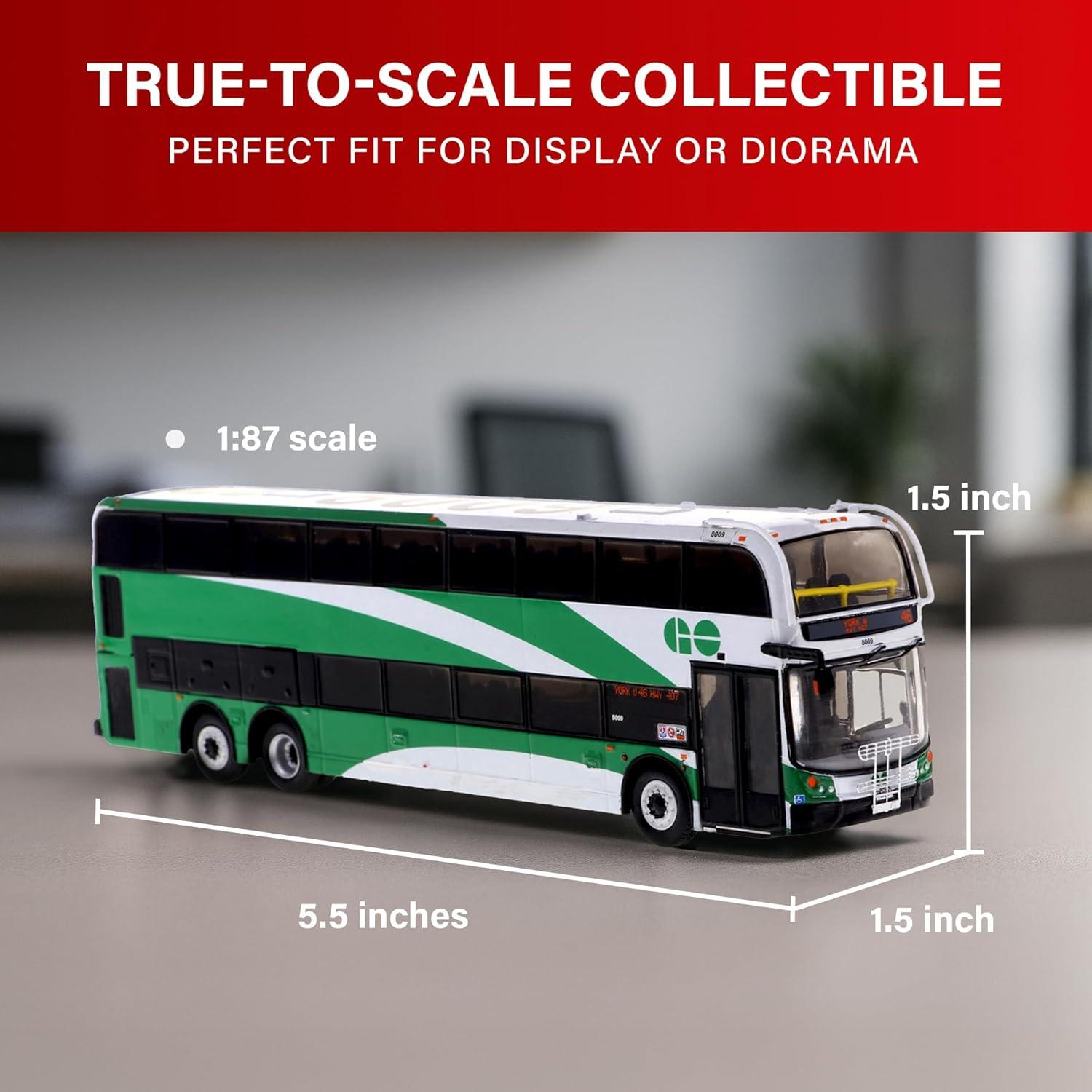 Autobús de Dos Pisos Diecast RÉPLICAS ICÓNICAS 1:87 GO Transit