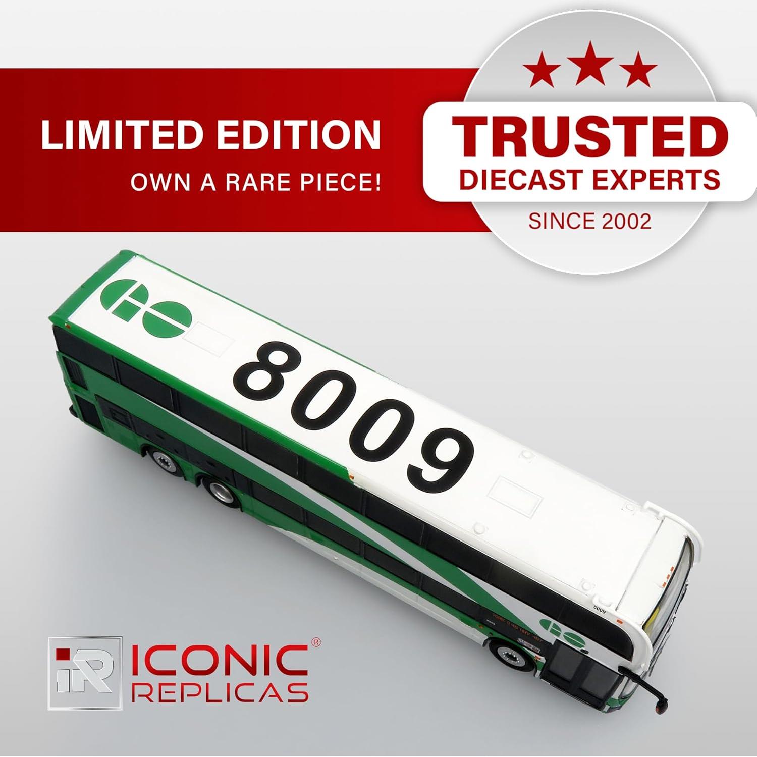 Autobús de Dos Pisos Diecast RÉPLICAS ICÓNICAS 1:87 GO Transit