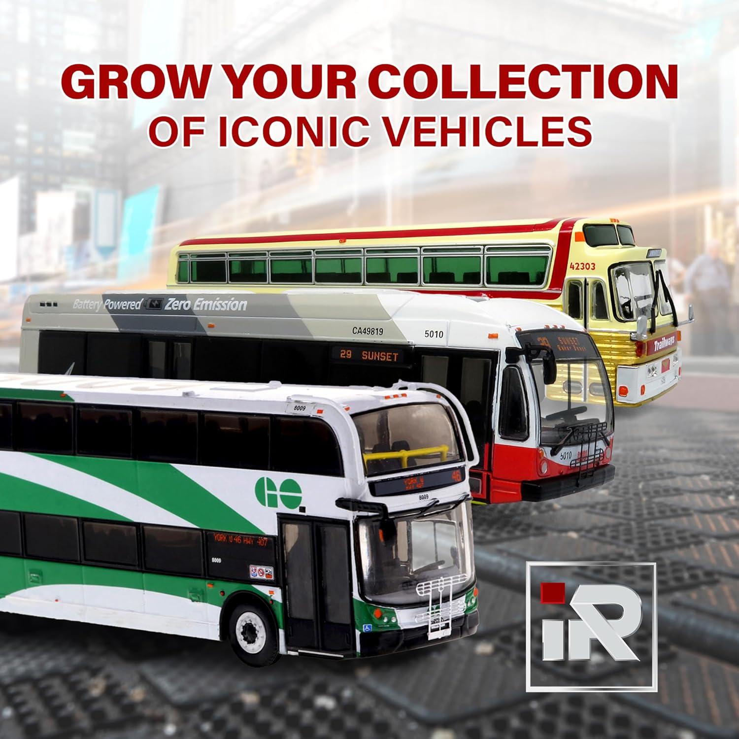 Autobús de Dos Pisos Diecast RÉPLICAS ICÓNICAS 1:87 GO Transit