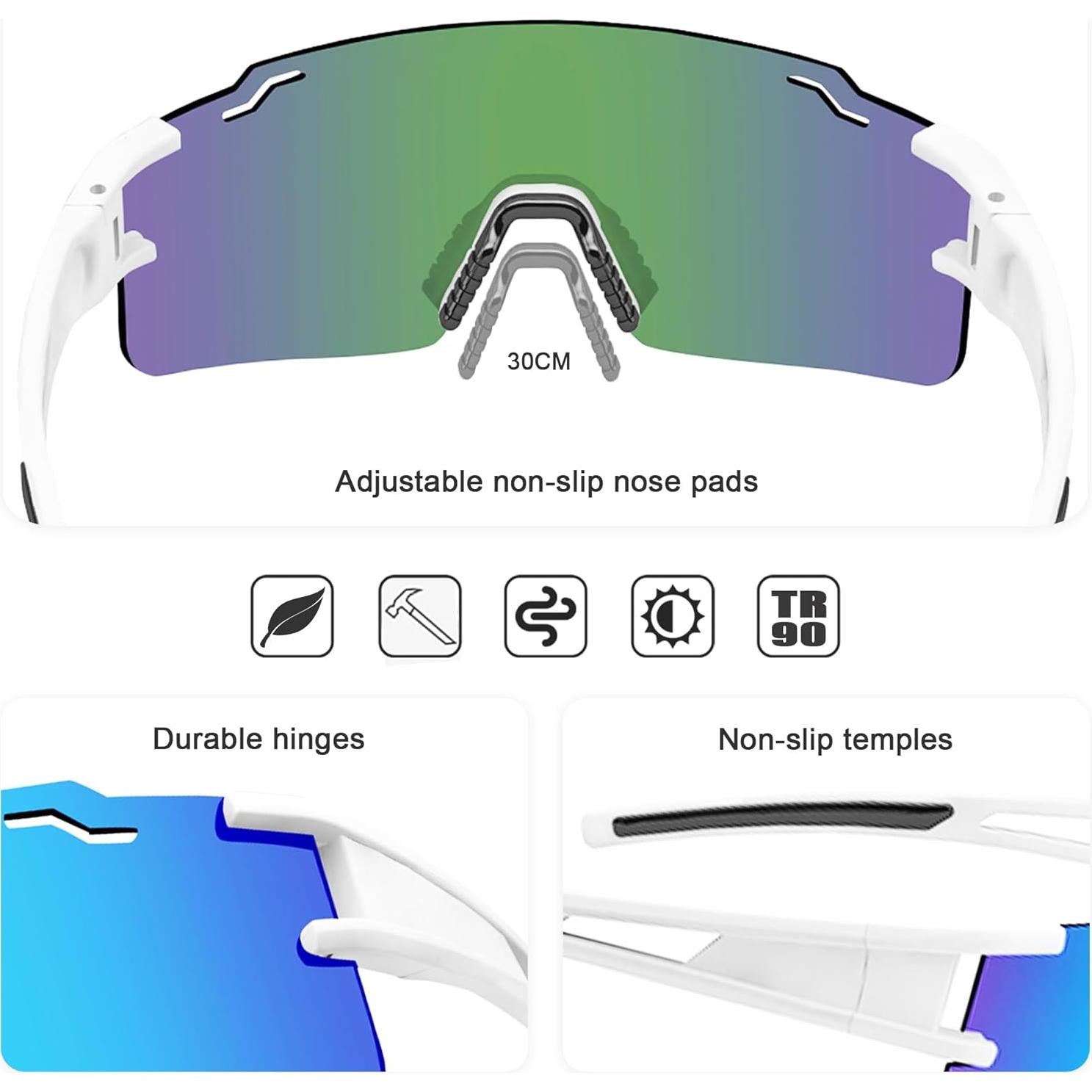 Gafas de sol deportivas PITFEROCE UV400 polarizadas