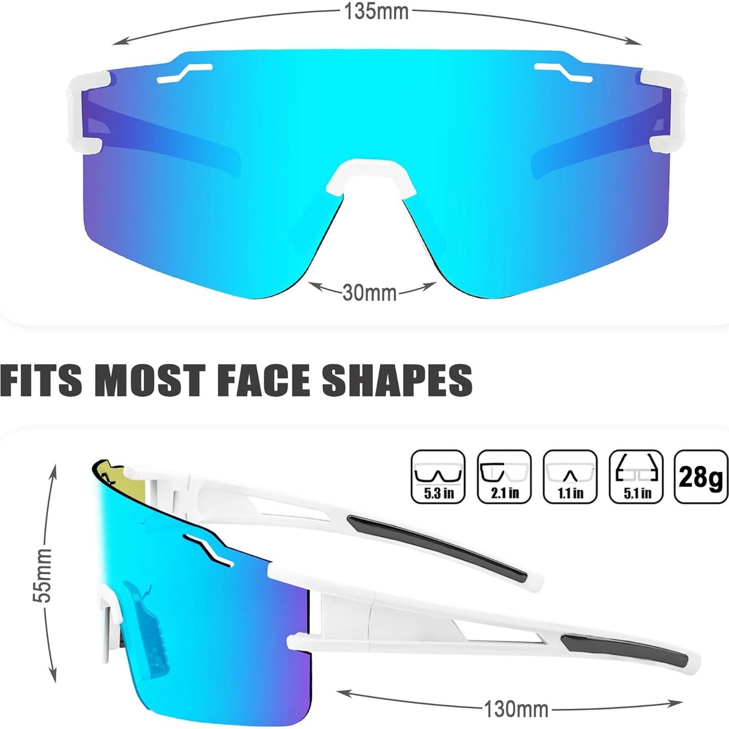 Gafas de sol deportivas PITFEROCE UV400 polarizadas