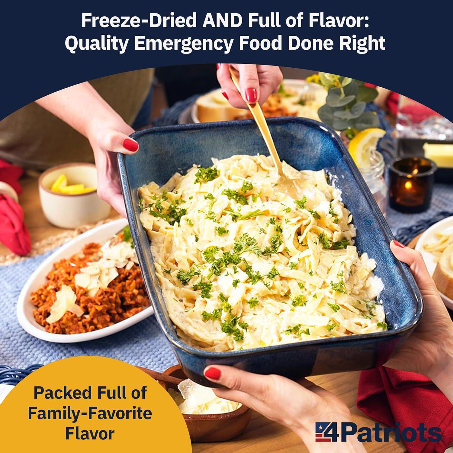 Kit de Comida de Supervivencia 4Patriots 4 Semanas 192 Porciones