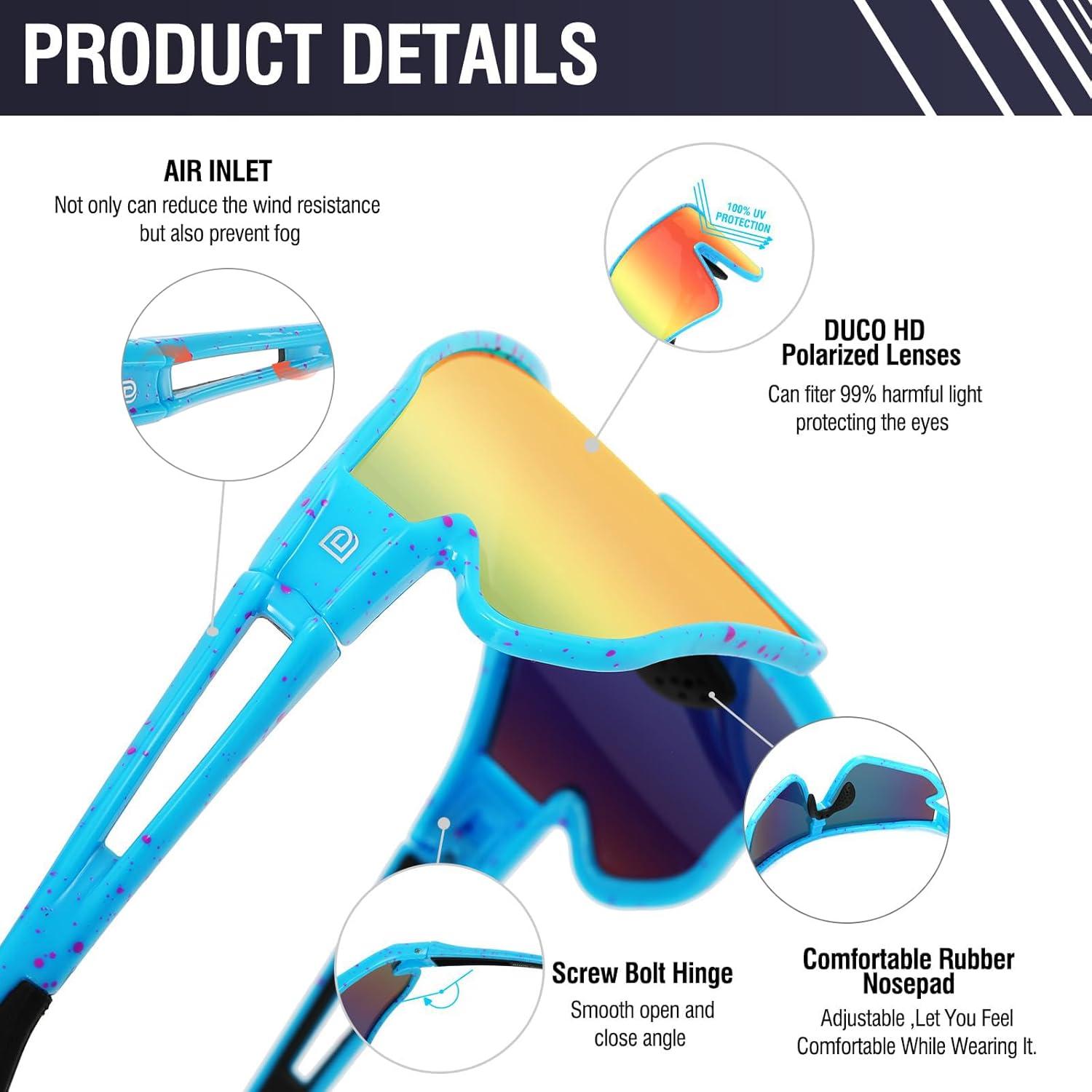 Gafas de sol polarizadas DUCO DC0023 para deportes UV400