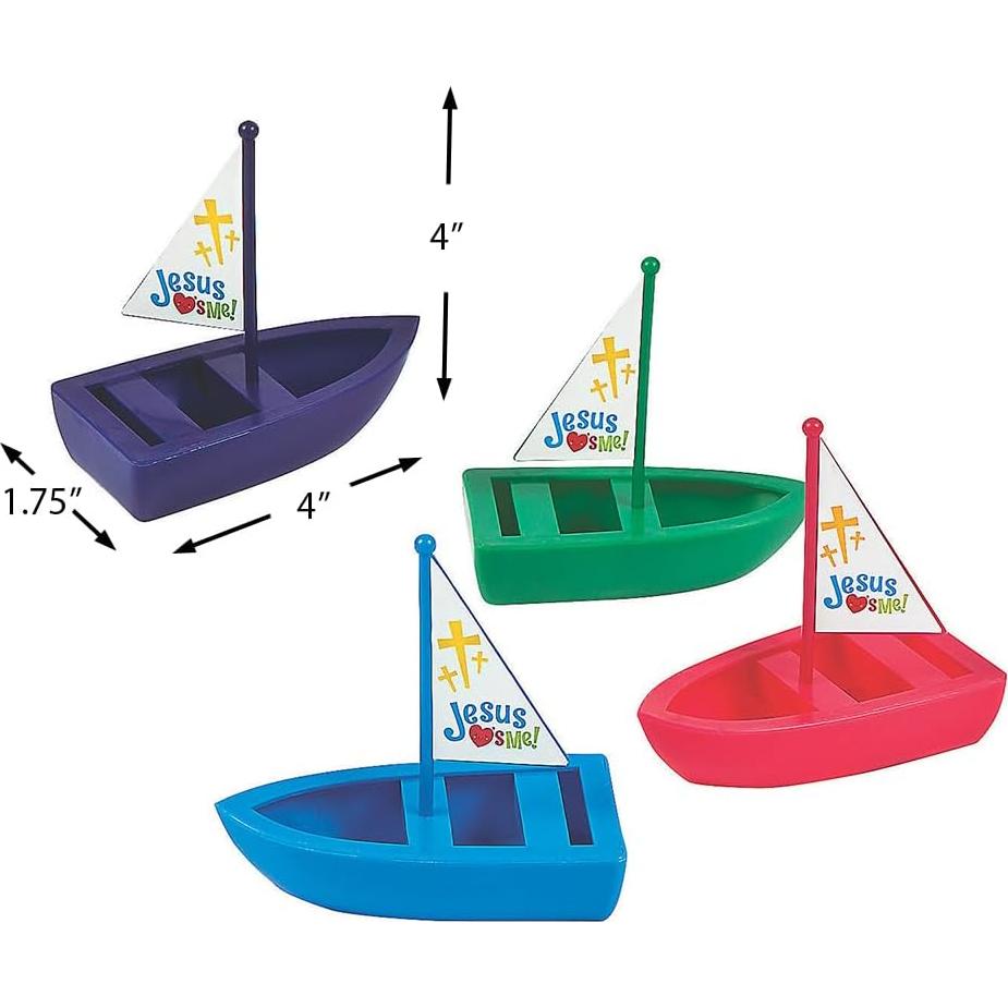 Barcos de Juguete Jesús Me Ama Fun Express - 12 Piezas