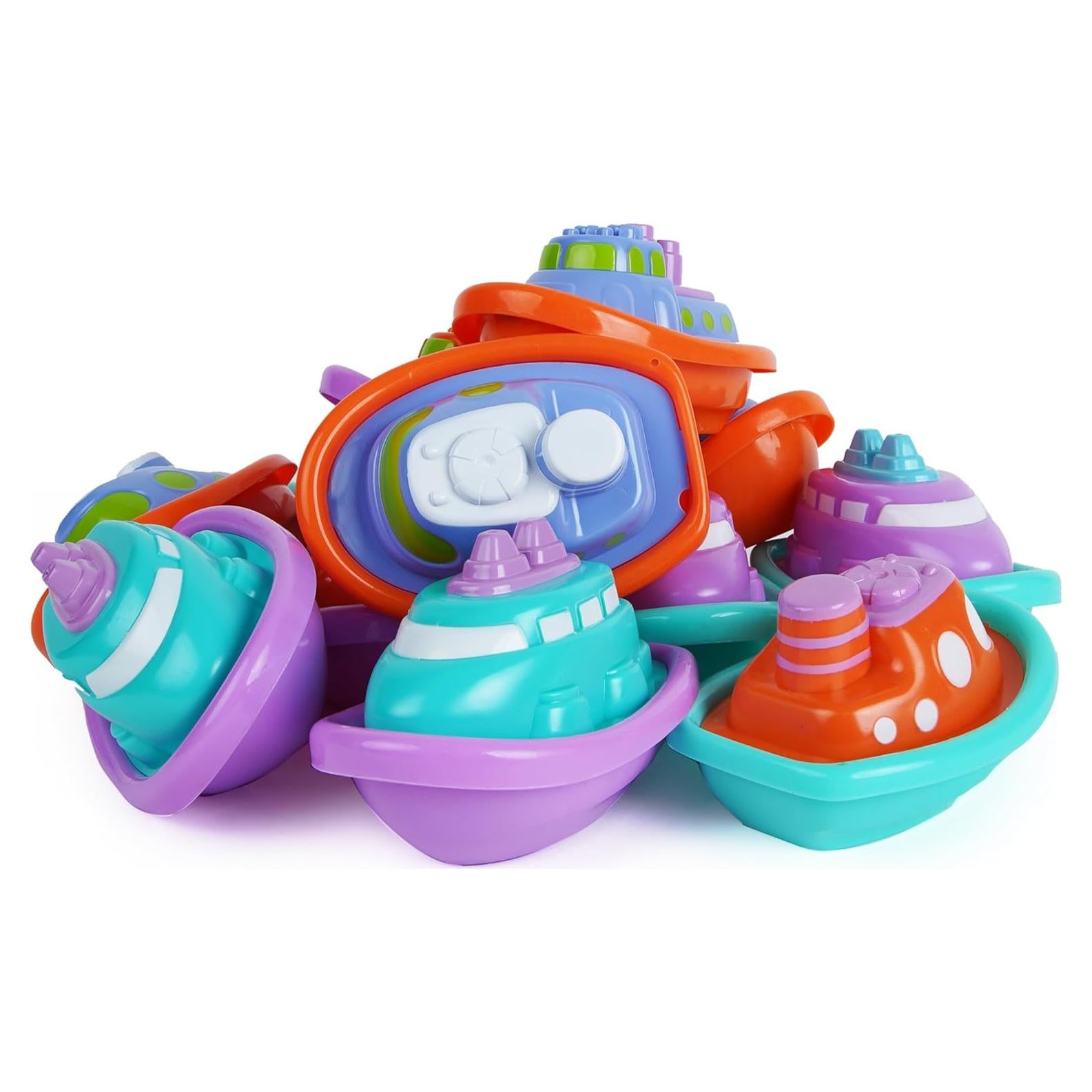 Juguetes de baño Boley Boats - 12 barcos para niños 3+