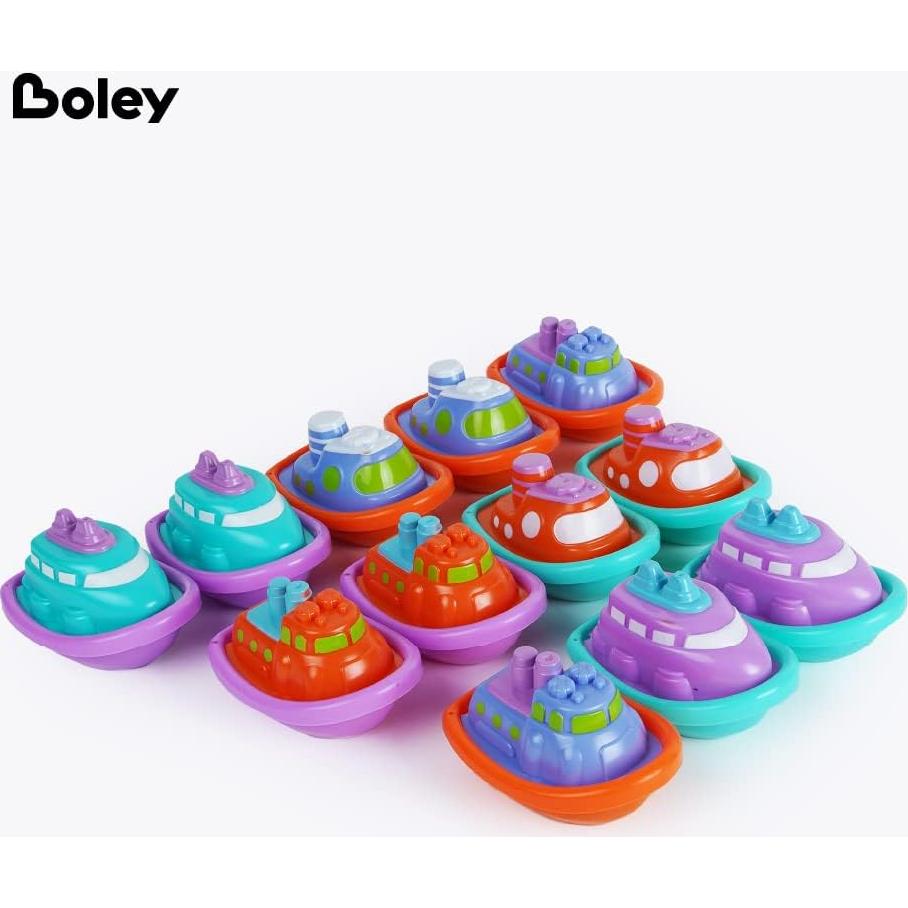 Juguetes de baño Boley Boats - 12 barcos para niños 3+