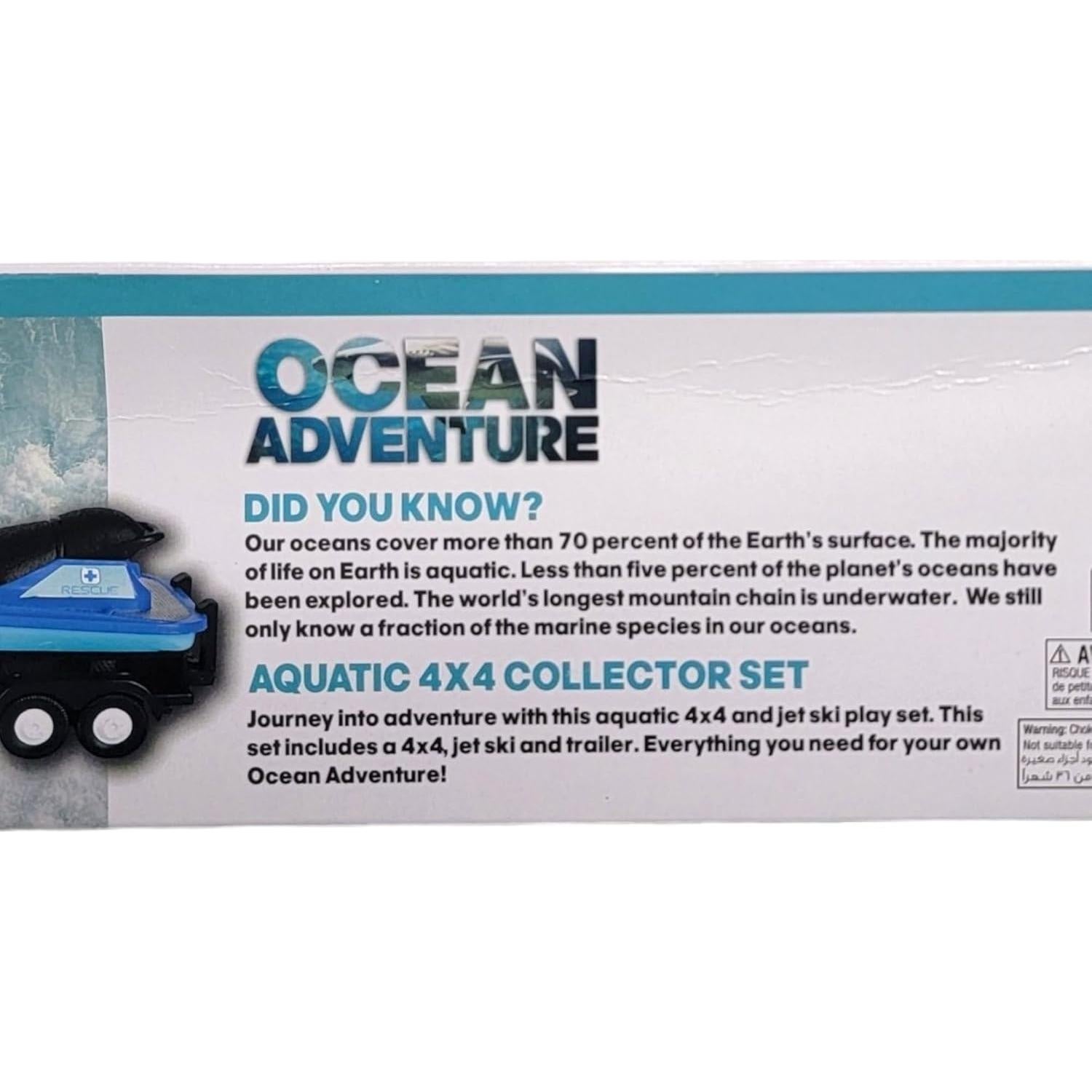 Conjunto Camión de Rescate Azul 4X4 ZU con Moto de Agua