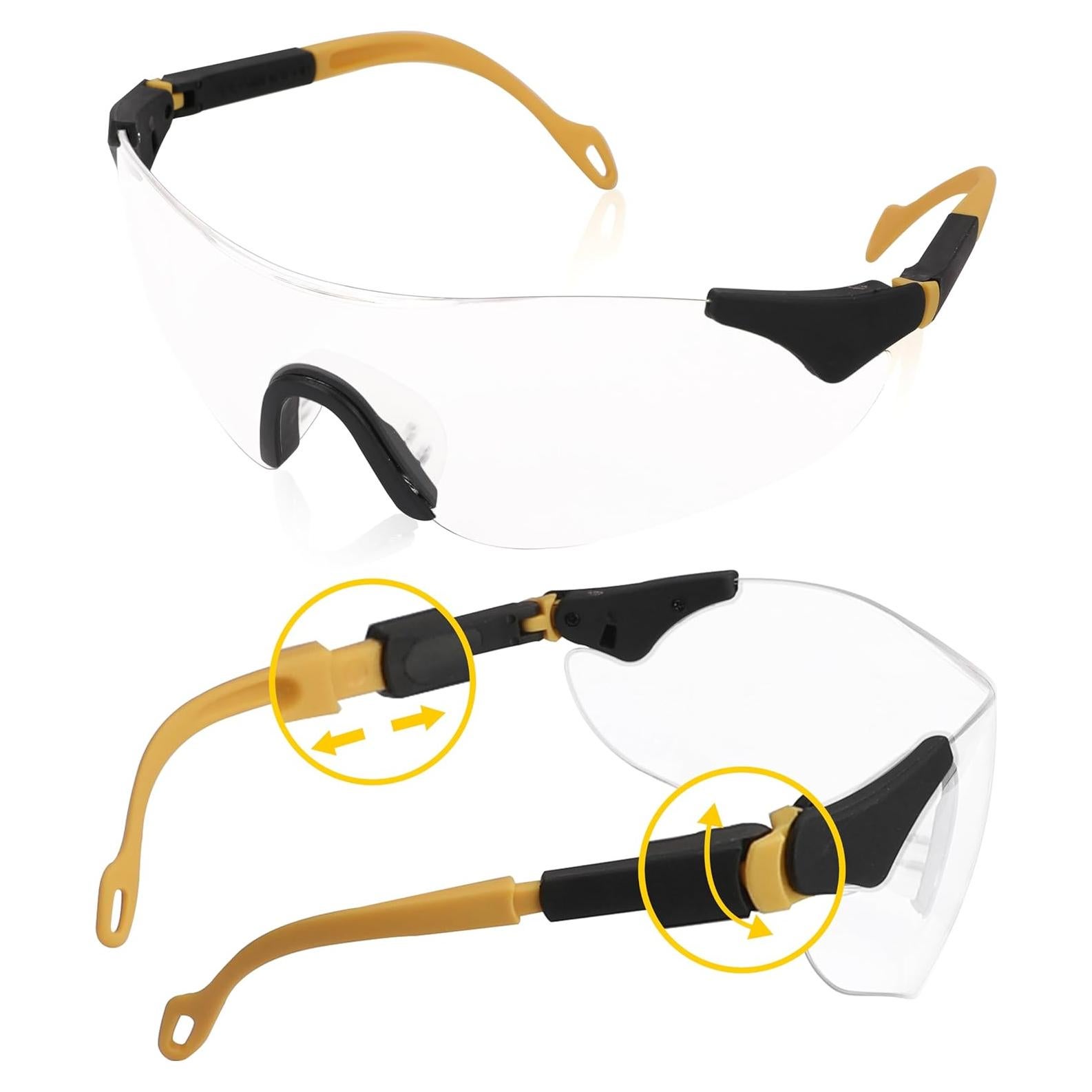 Gafas de seguridad HURRICANE UV400, lente clara, ligeras