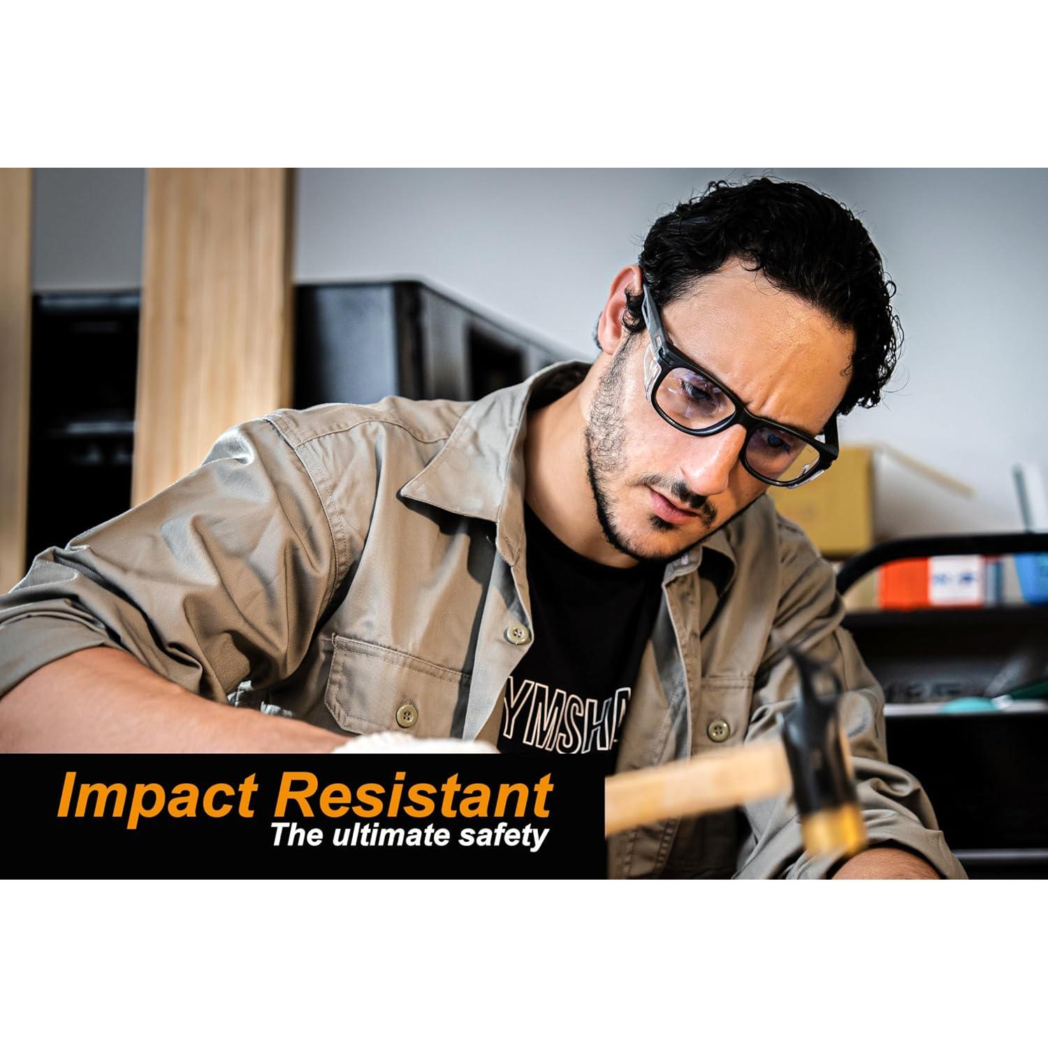 Gafas de Seguridad Koziface E52 Unisex Ligeras Antiempañante