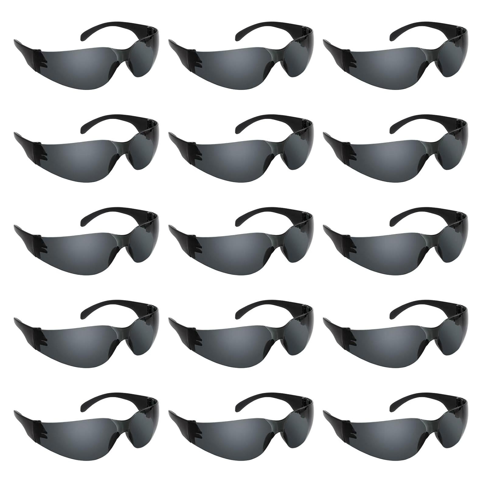 Paquete de 12 Gafas de Seguridad Policarbonato Negro