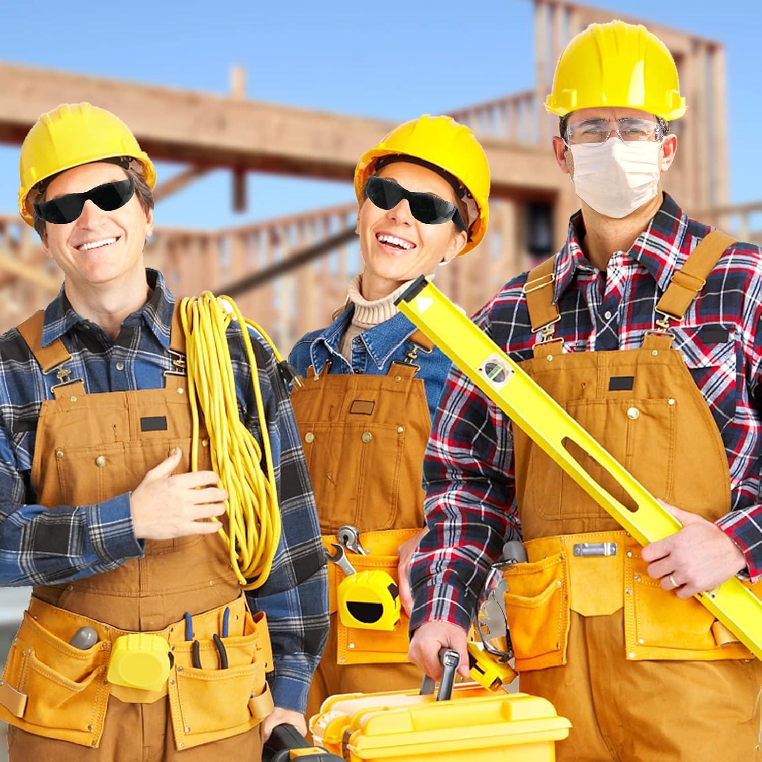 Paquete de 12 Gafas de Seguridad Policarbonato Negro