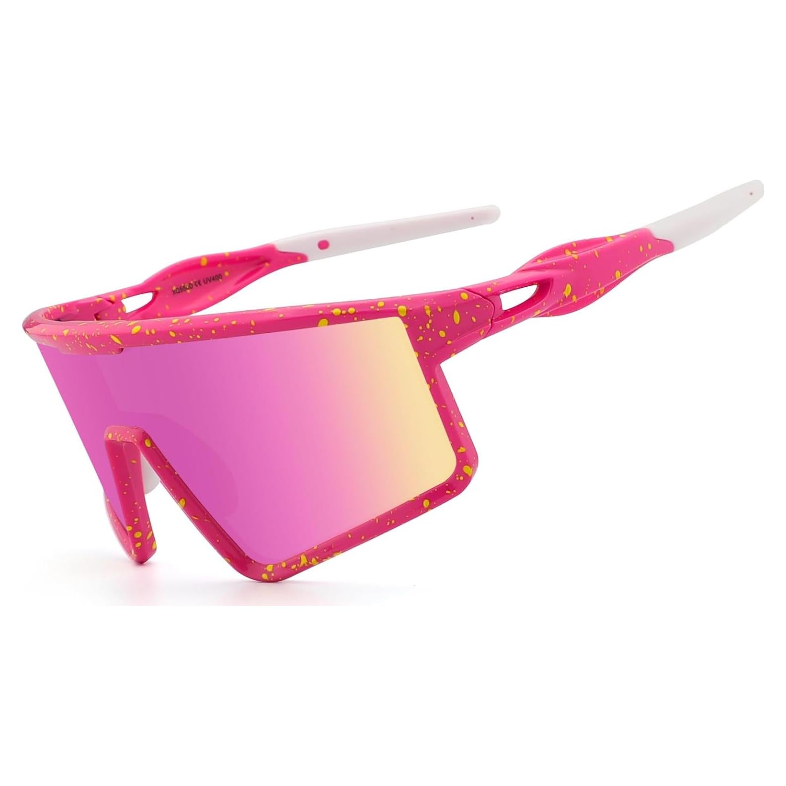 Gafas de Ciclismo Xiyalai Rosa UV400 para Adultos