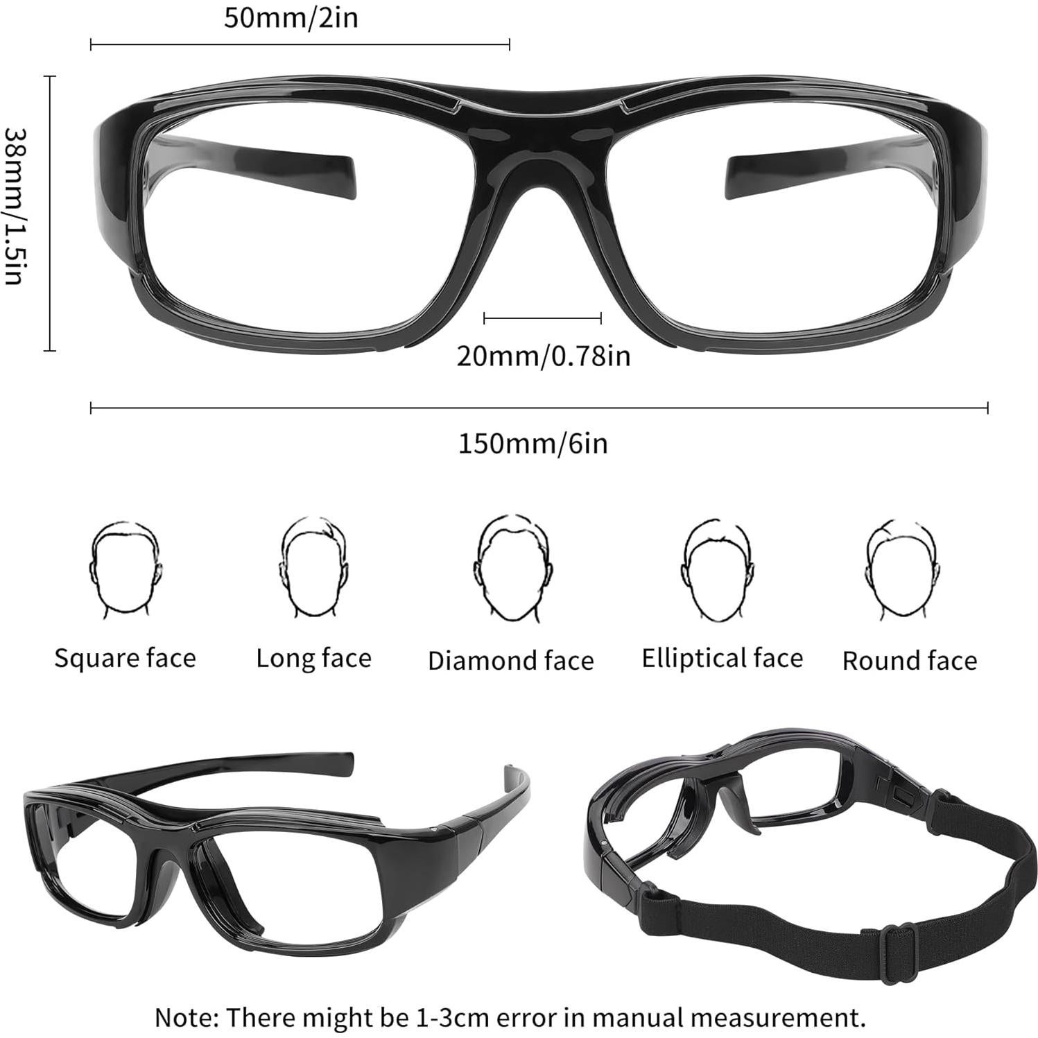 Gafas Deportivas TR90 Ajustables para Baloncesto y Squash