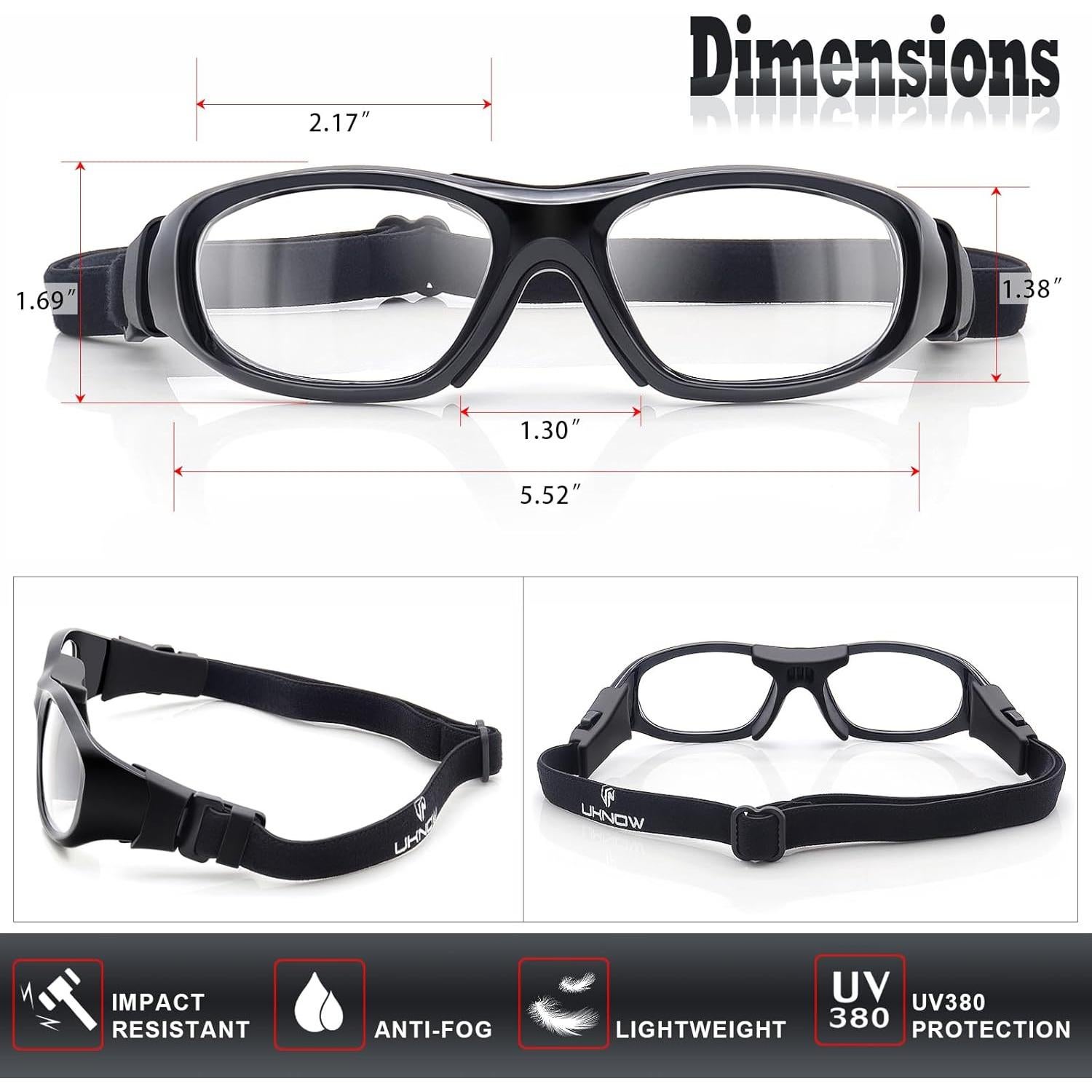 Gafas Deportivas UKNOW Antivaho UV para Baloncesto y Más