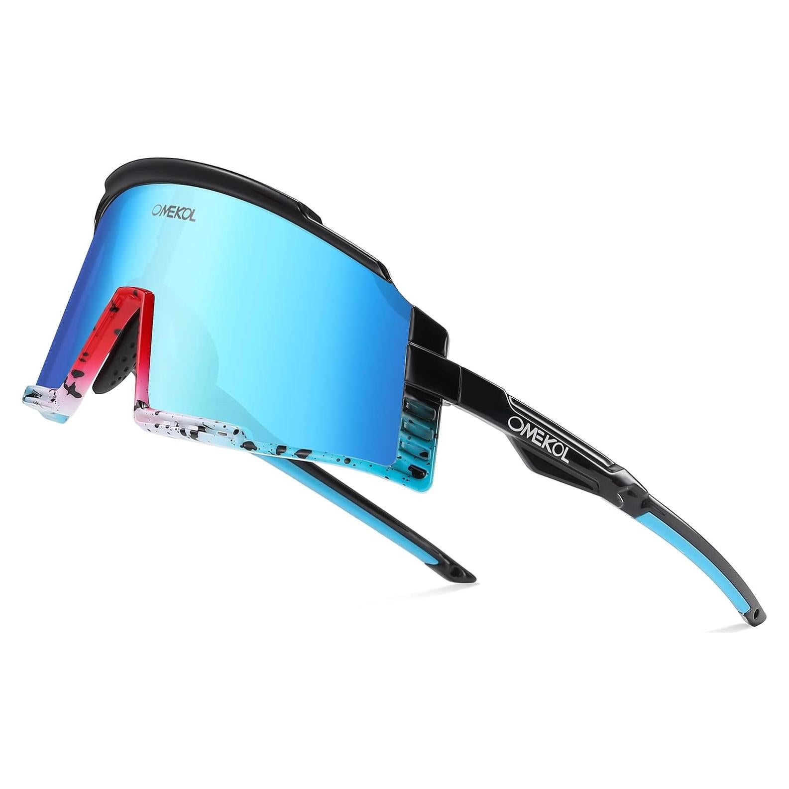 Gafas de Sol Deportivas OMEKOL para Ciclismo Adultos y Jóvenes