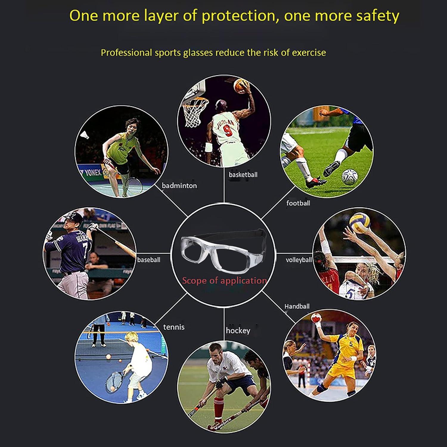 Gafas Deportivas TR90 Ajustables para Baloncesto y Squash