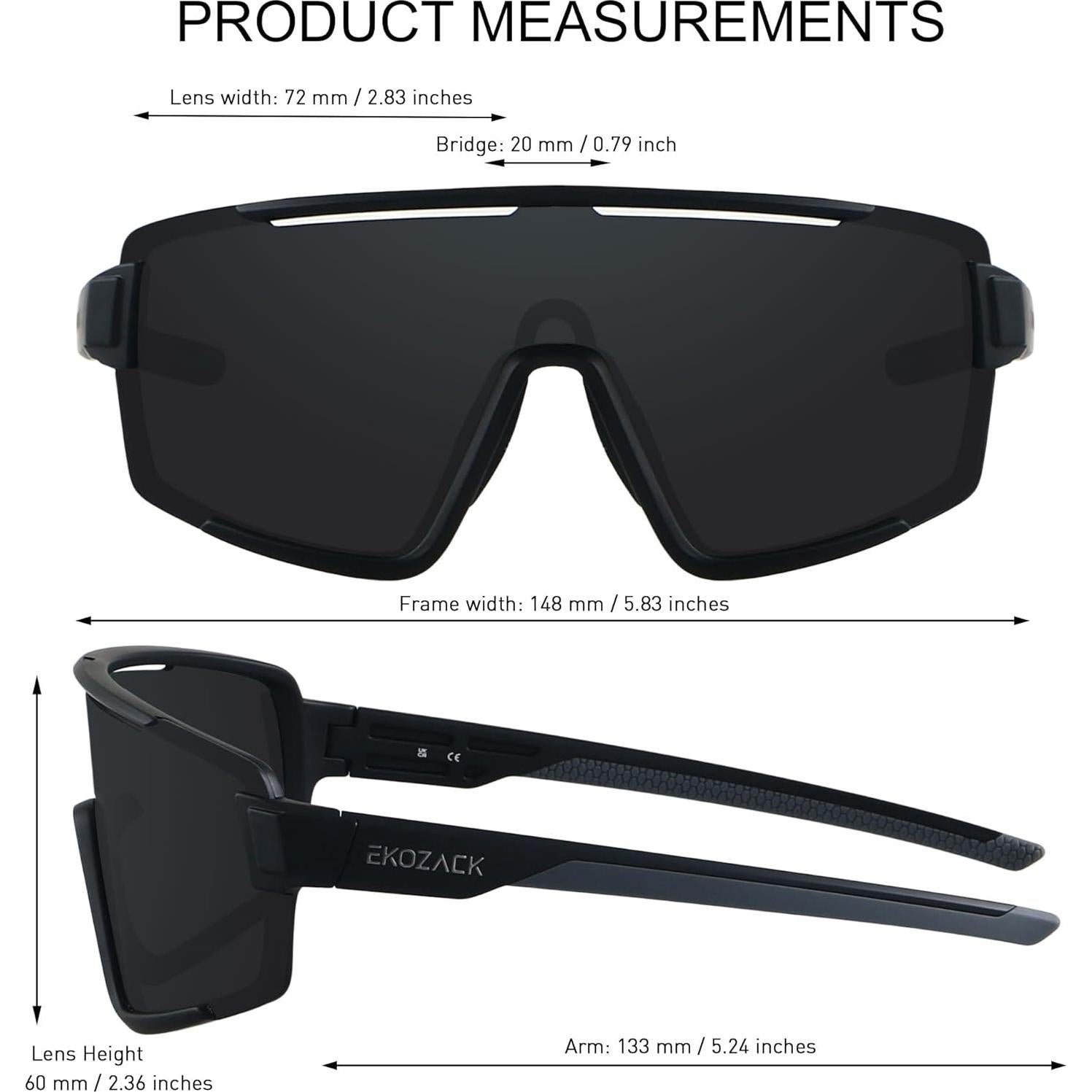 Gafas de Ciclismo EKOZACK Ec01 UV400 Antideslizantes