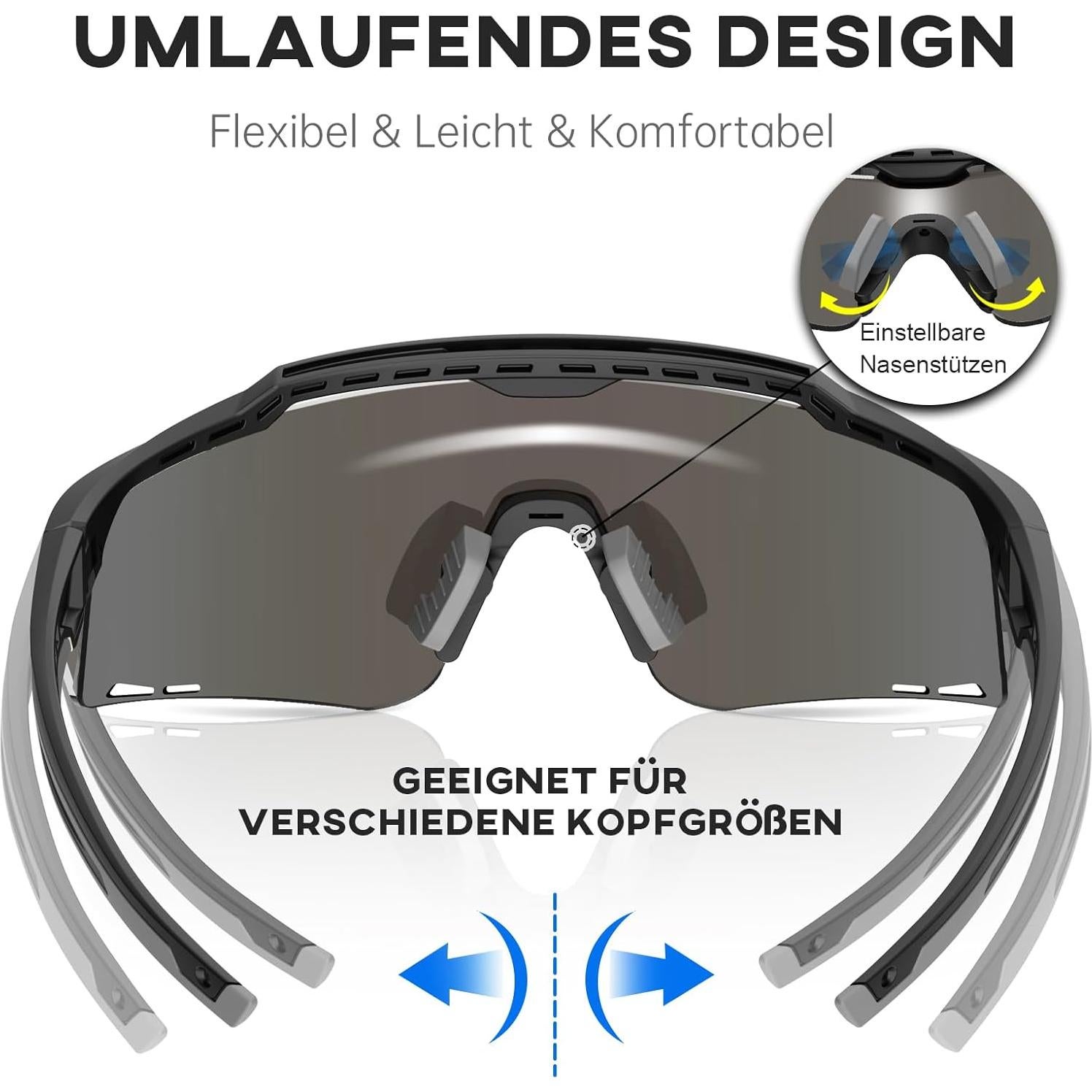 Gafas Deportivas GlaRid UV400 para Ciclismo y Béisbol