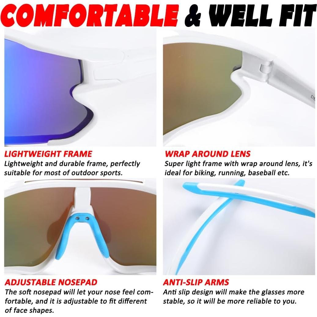 Gafas de sol deportivas polarizadas ITSCOOL UV400 ligeras