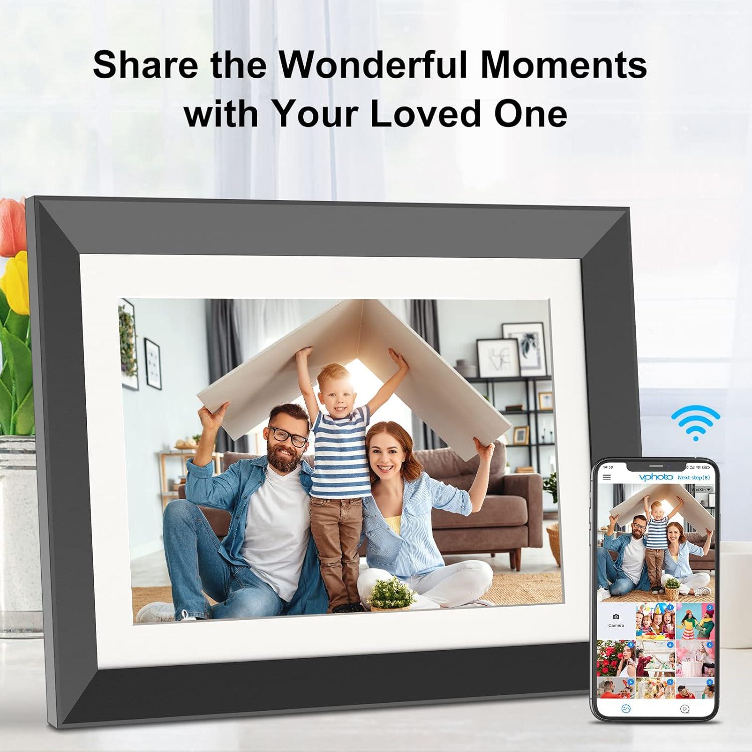 Marco de Foto Digital FULLJA 10.1" WiFi Pantalla IPS 16GB