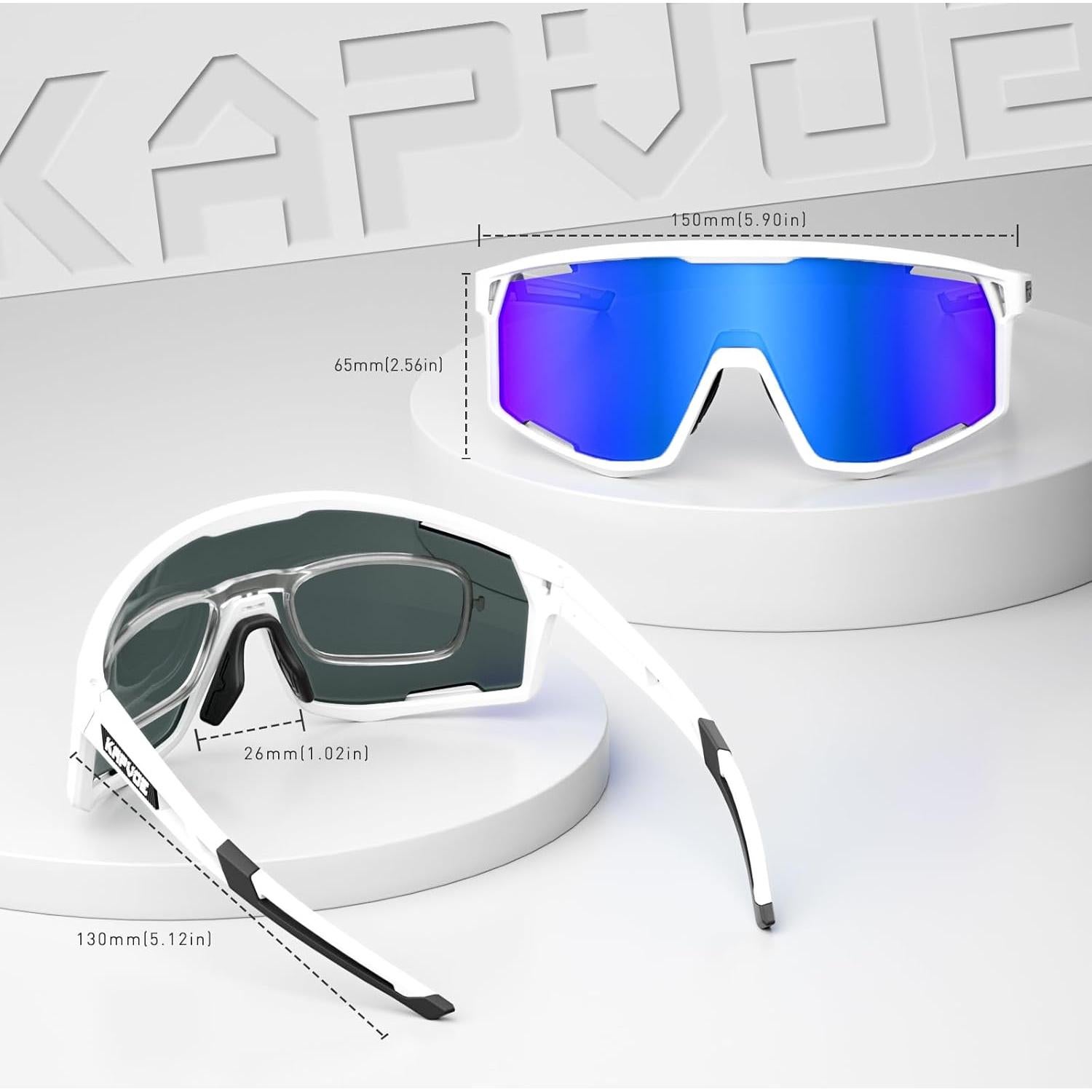 Gafas de sol KAPVOE polarizadas UV400 para ciclismo y deportes