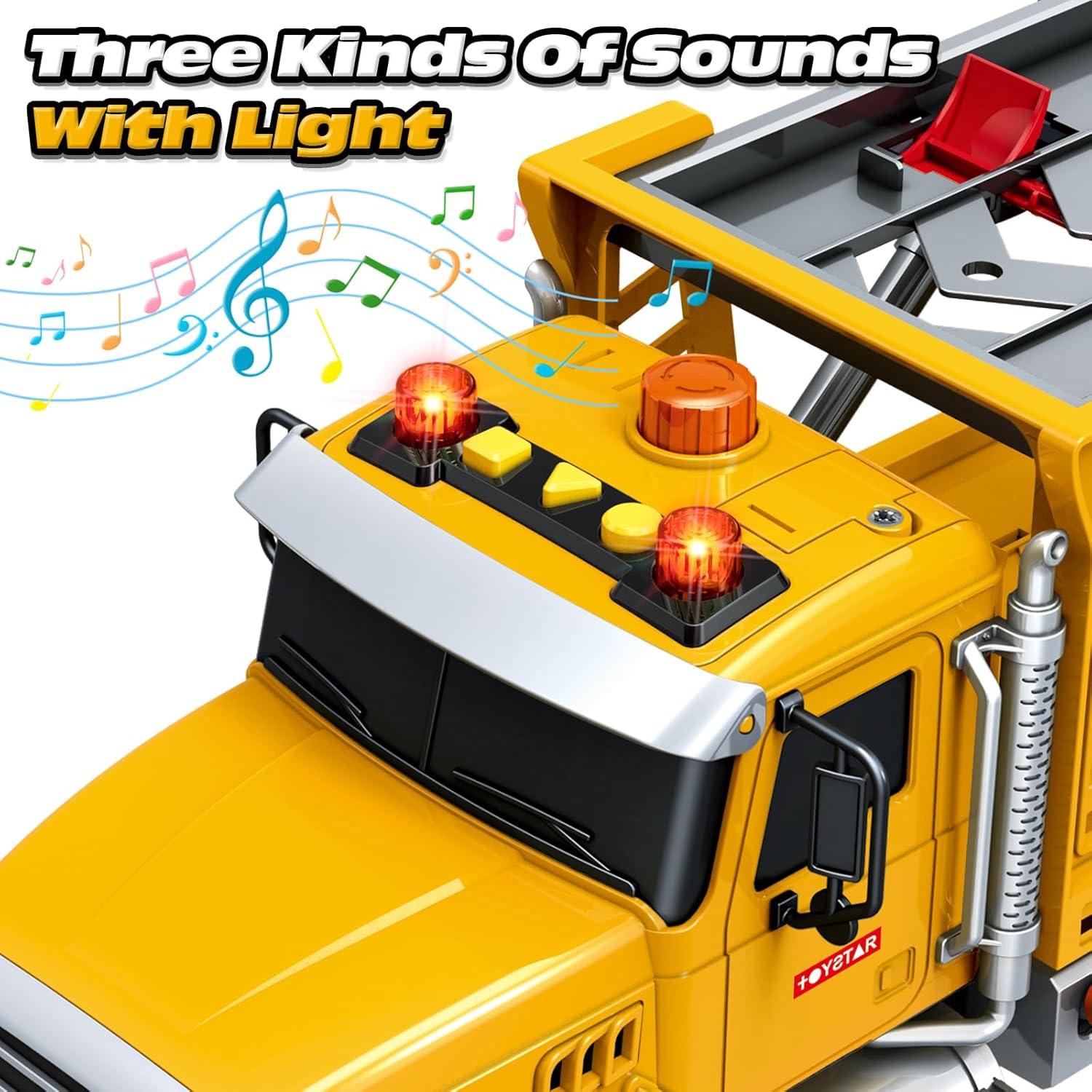 Camión Transportador BSTOYDER con Coche de Carreras 35.56 cm