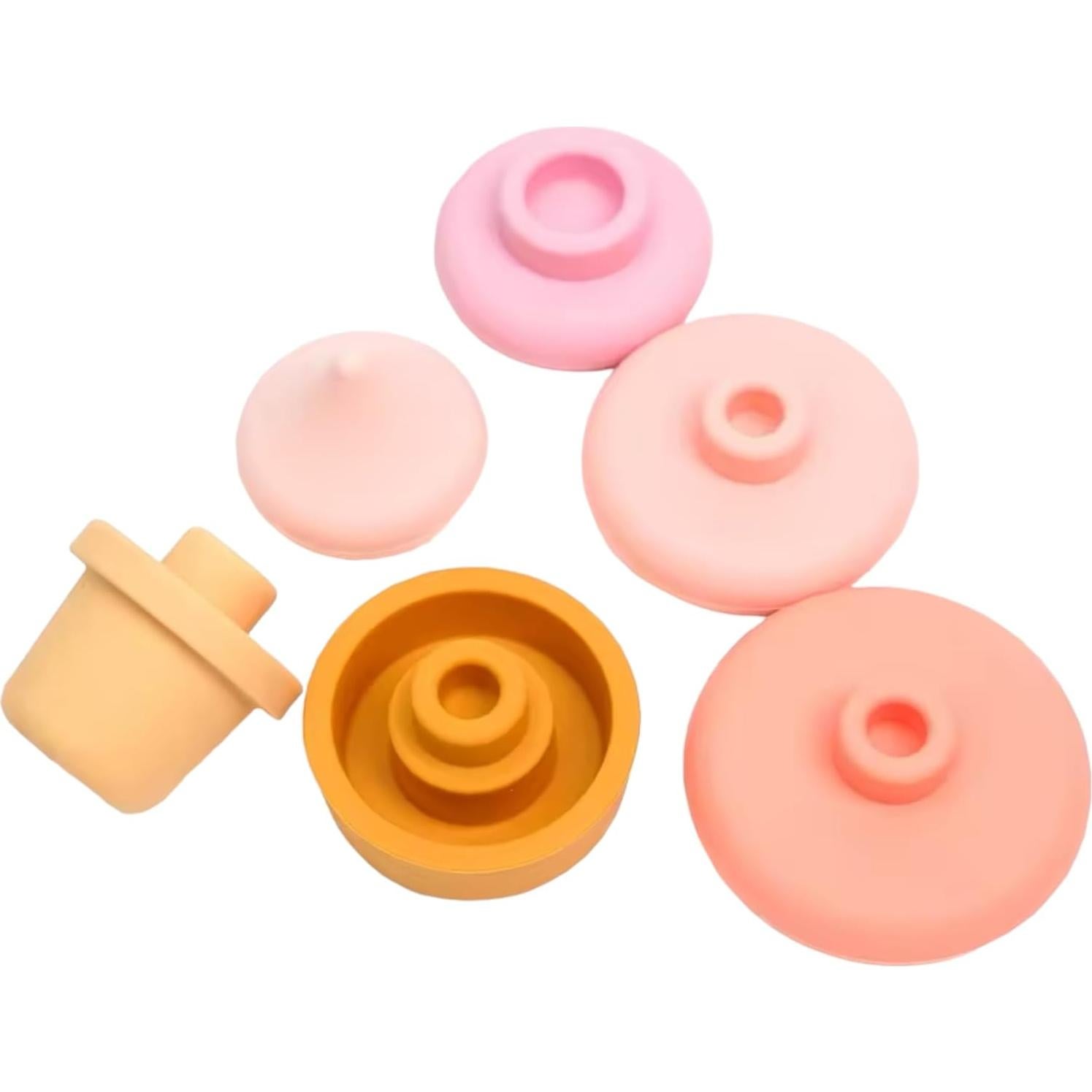 Juguete Apilable de Silicona Helado Macoam - 2 Piezas Sin BPA