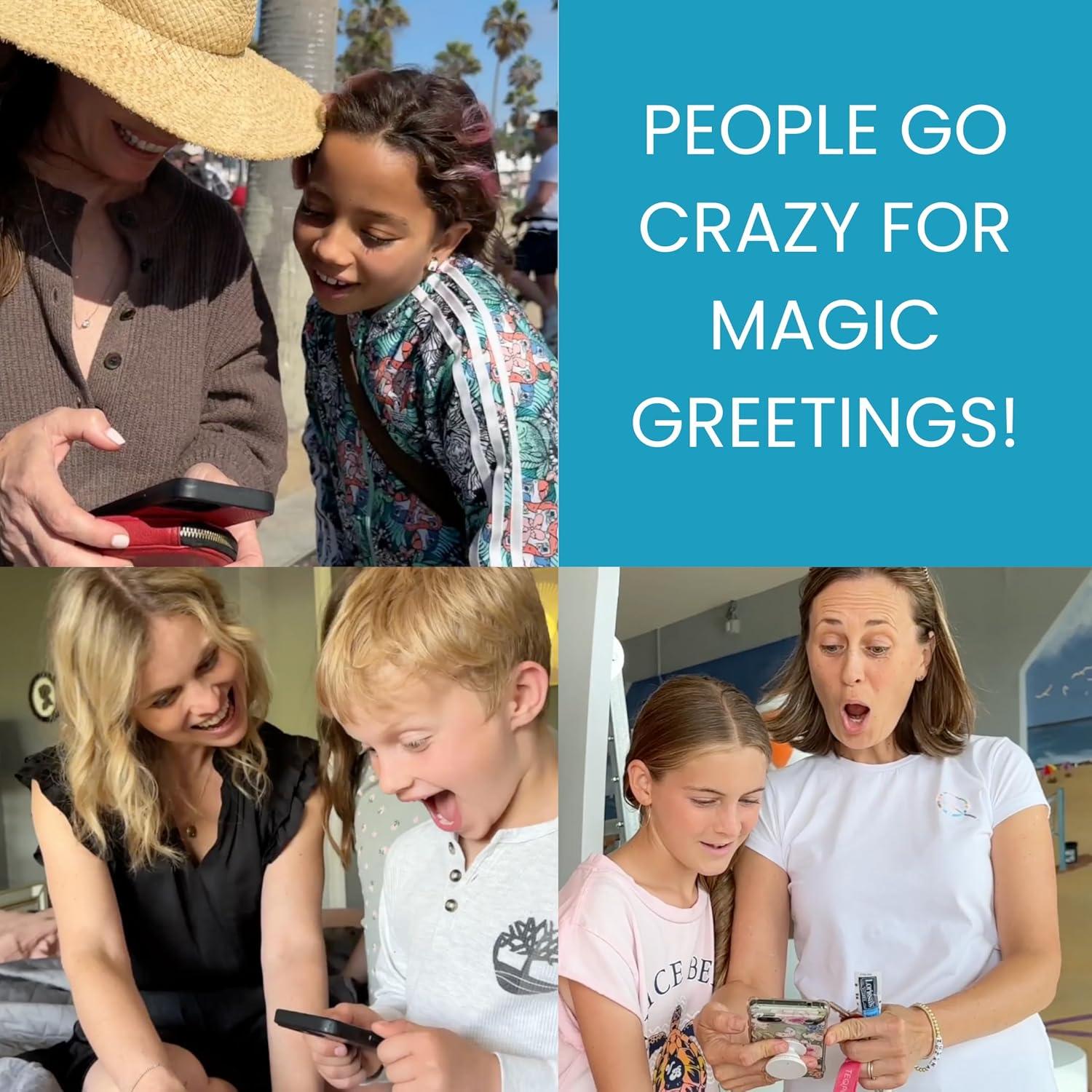 Tarjeta de Cumpleaños Saludos Mágicos Gato Interactiva