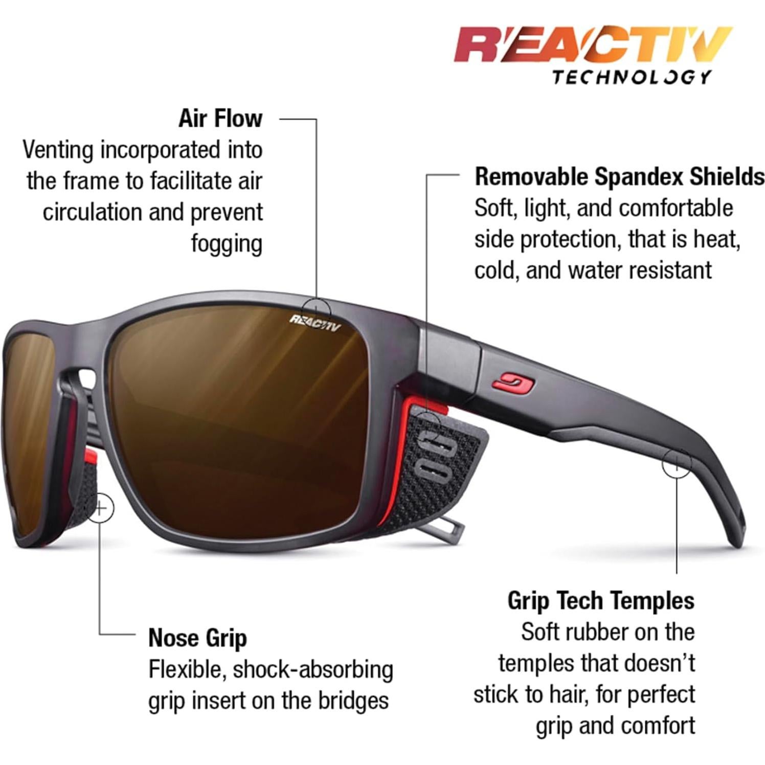 Gafas de sol Julbo Shield Glacier Unisex - Lentes fotocromáticas