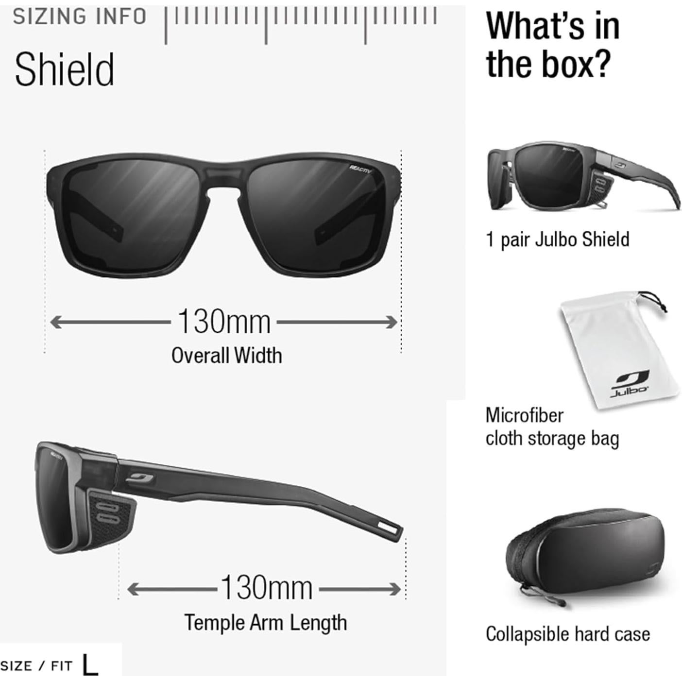 Gafas de sol Julbo Shield Glacier Unisex - Lentes fotocromáticas