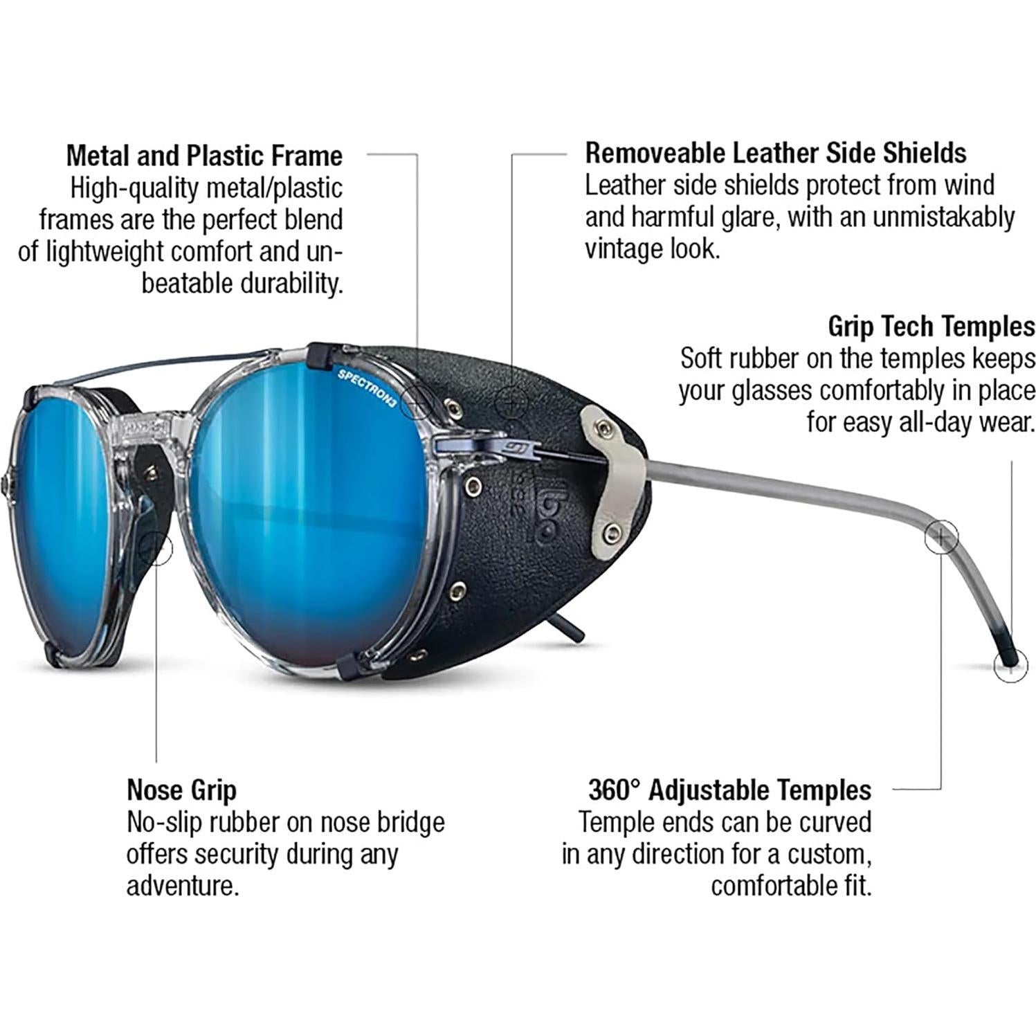 Gafas de Sol Julbo Legacy Foto-cromáticas 51mm con Protectores