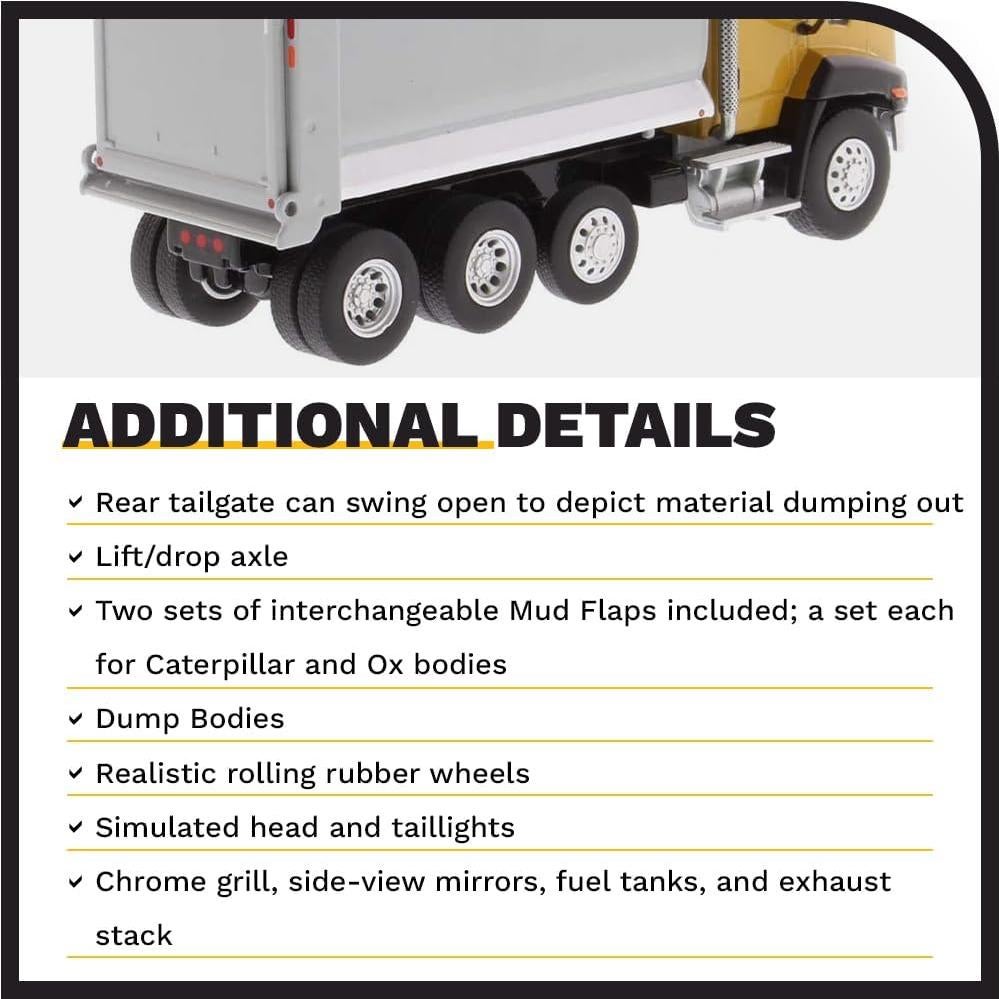 Camión Volquete Diecast Masters Caterpillar CT660 12.7cm