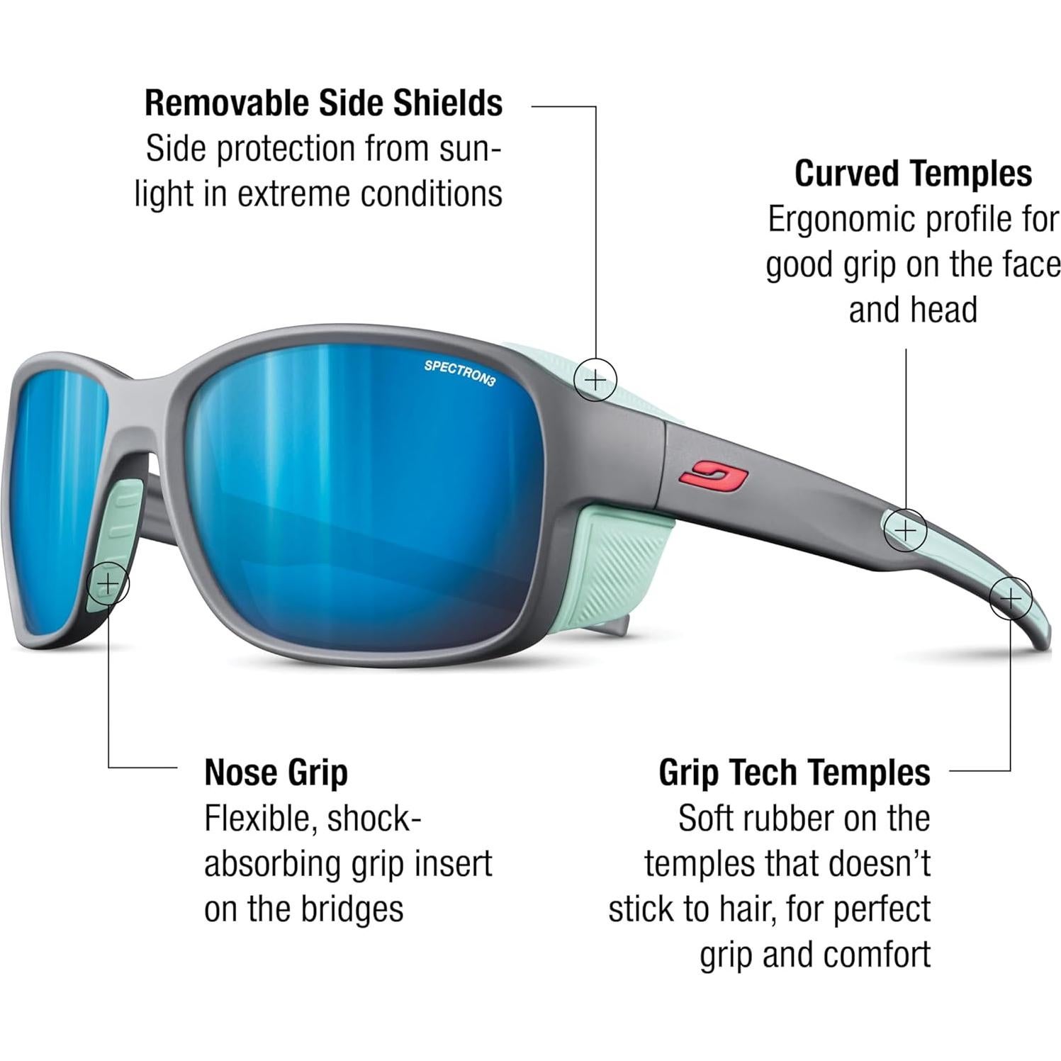 Gafas de sol Julbo Monterosa 2 Unisex 54mm con protectores