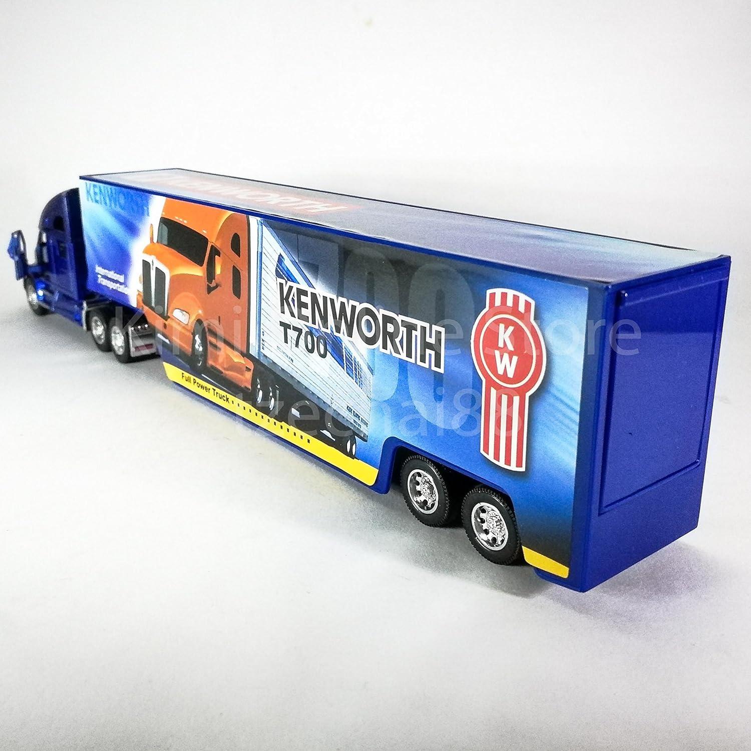Camión Contenedor Kenworth T700 KiNSMART 1:68 Metal Azul