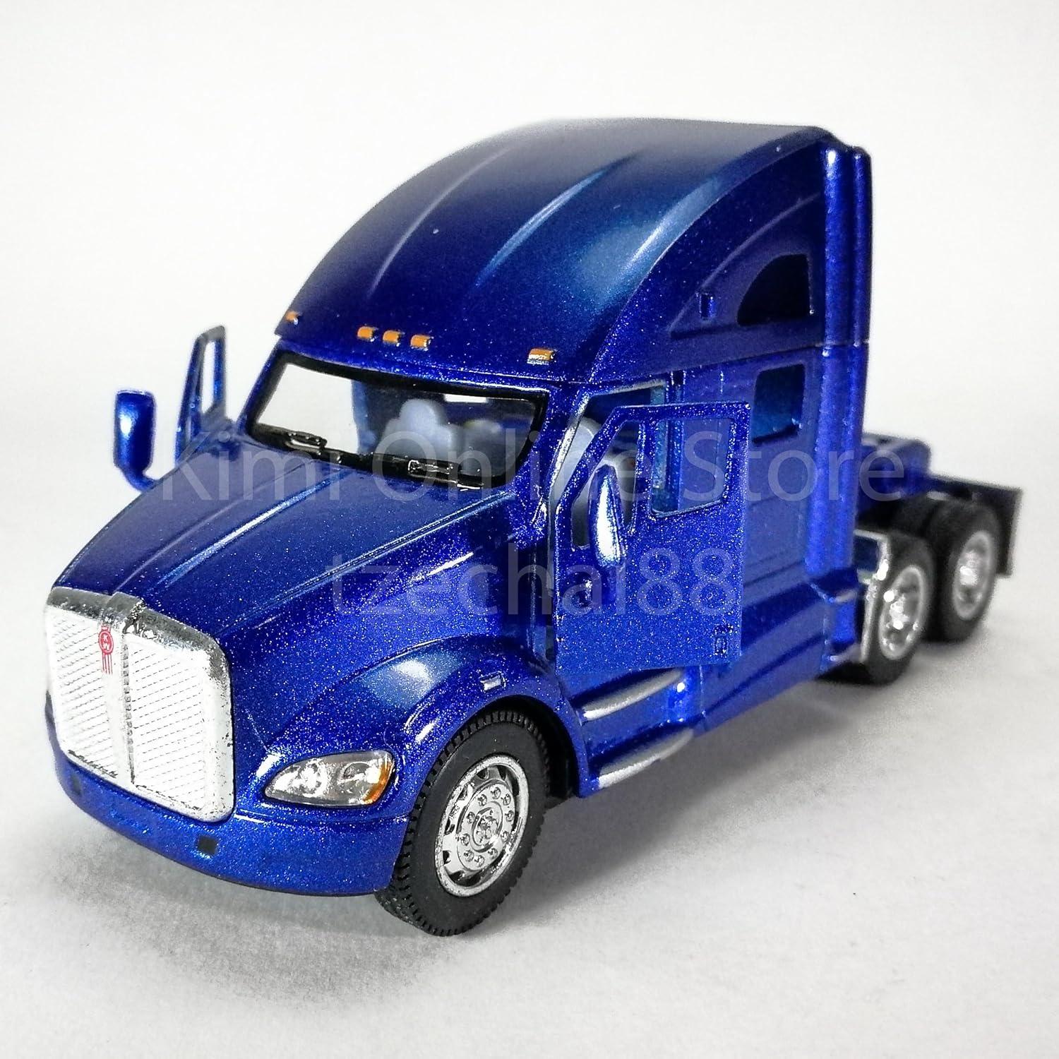 Camión Contenedor Kenworth T700 KiNSMART 1:68 Metal Azul