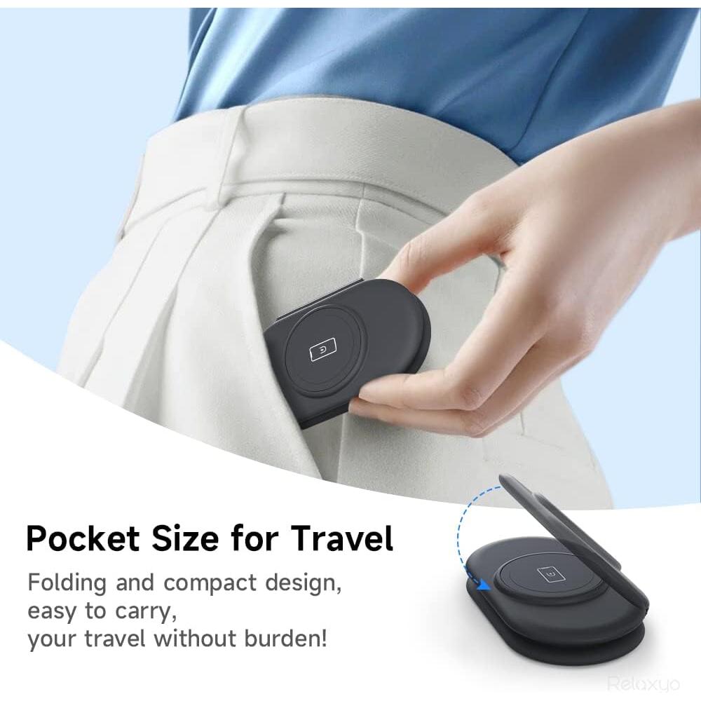 Cargador Inalámbrico 3 en 1 Relaxyo para iPhone y Apple Watch