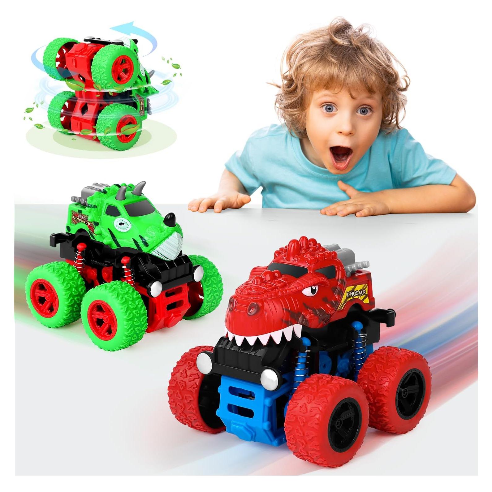 Juguetes de Dinosaurios Camiones Monstruo Awsogiff 4 Ruedas