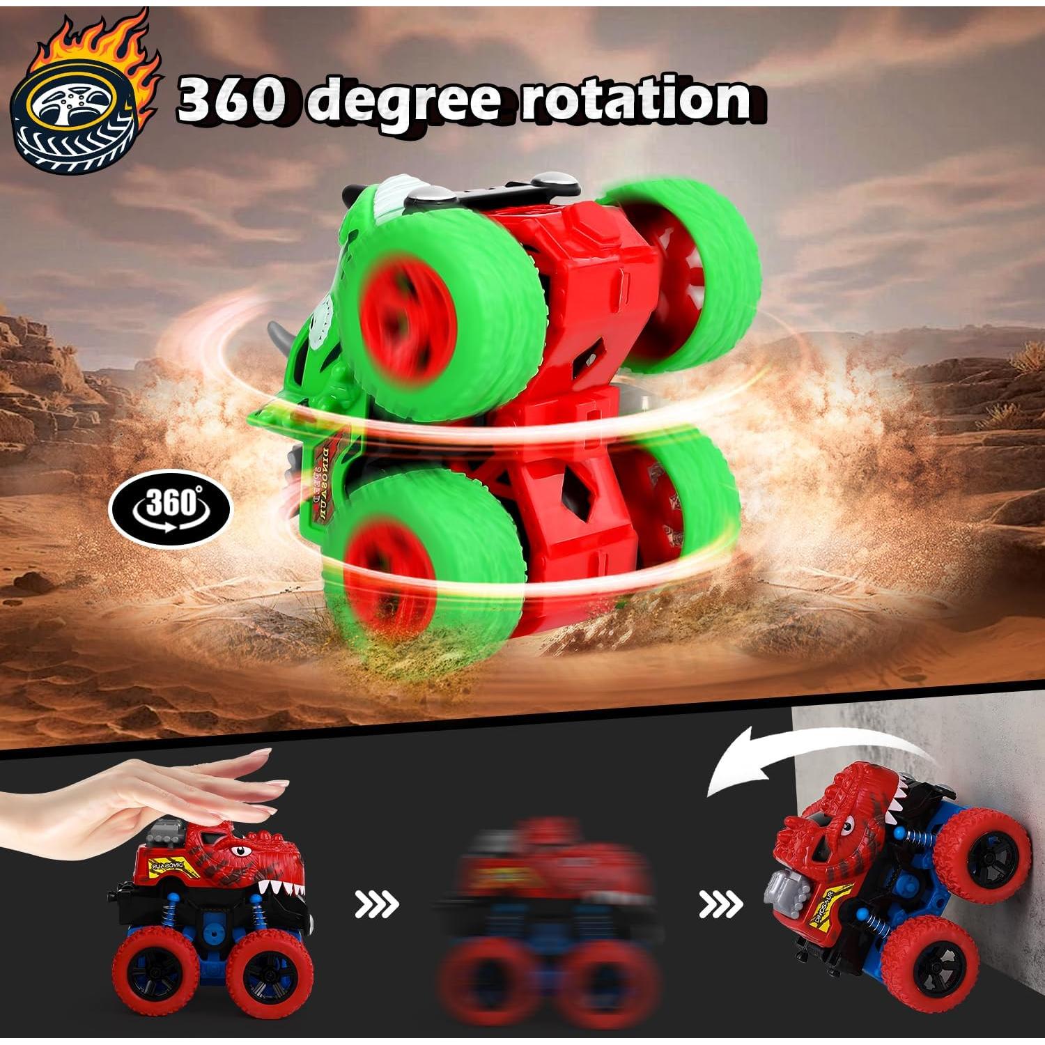 Juguetes de Dinosaurios Camiones Monstruo Awsogiff 4 Ruedas