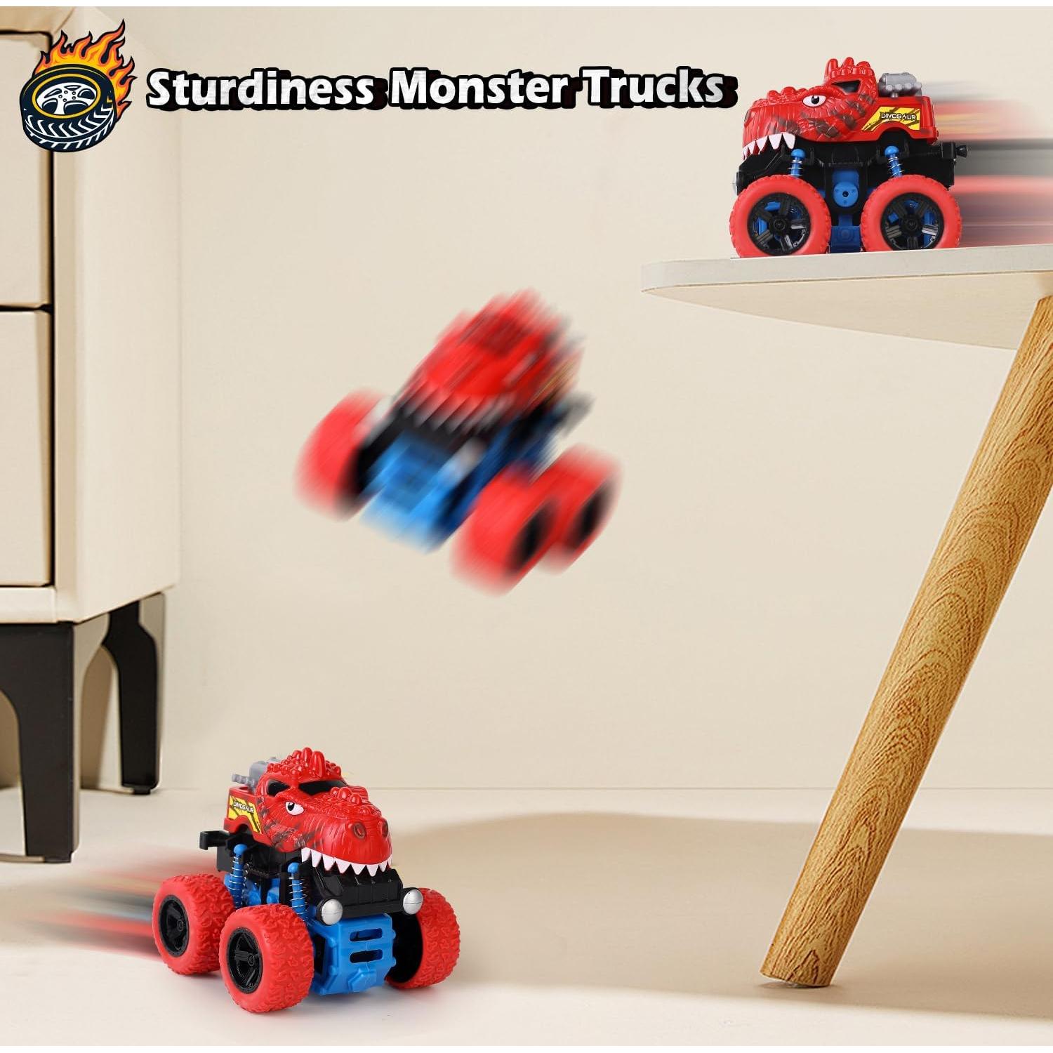 Juguetes de Dinosaurios Camiones Monstruo Awsogiff 4 Ruedas