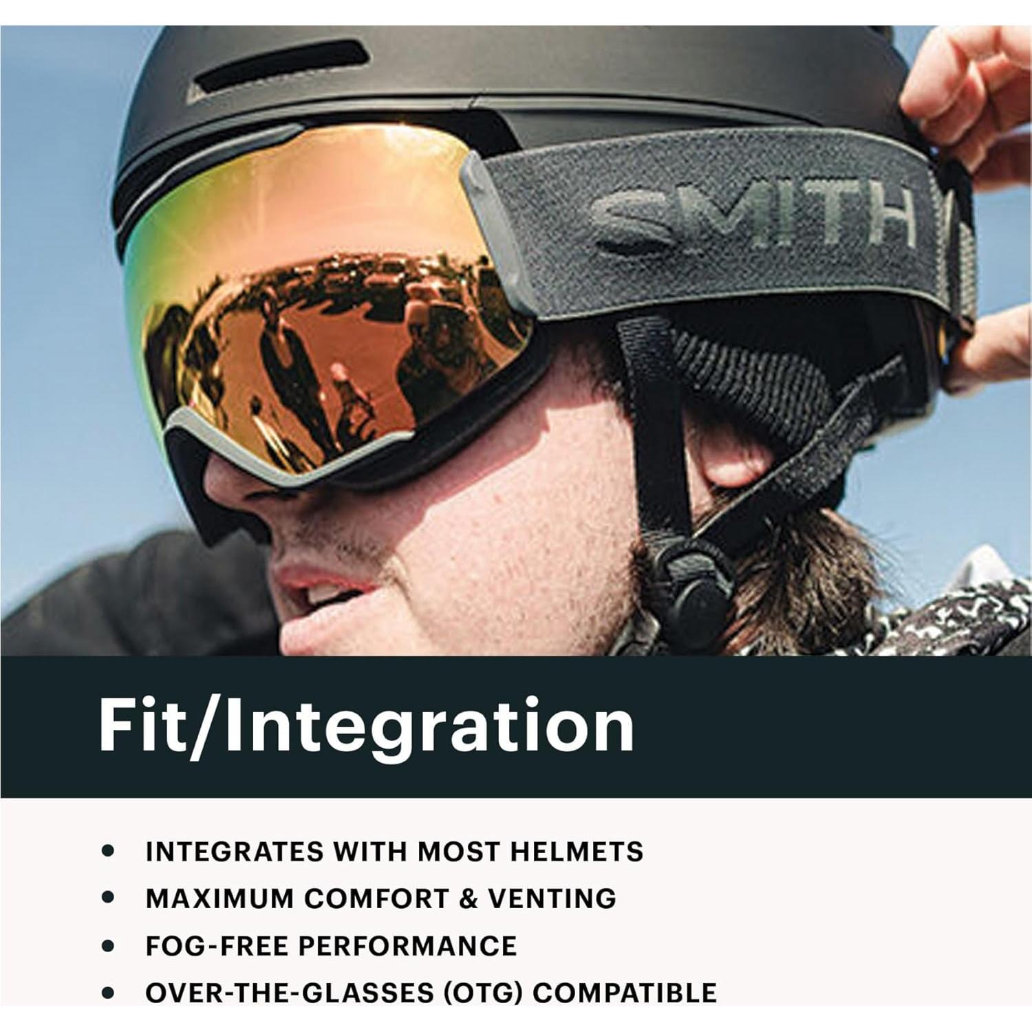 Gafas de Nieve Smith 4D MAG XL con Lente Espejo Verde