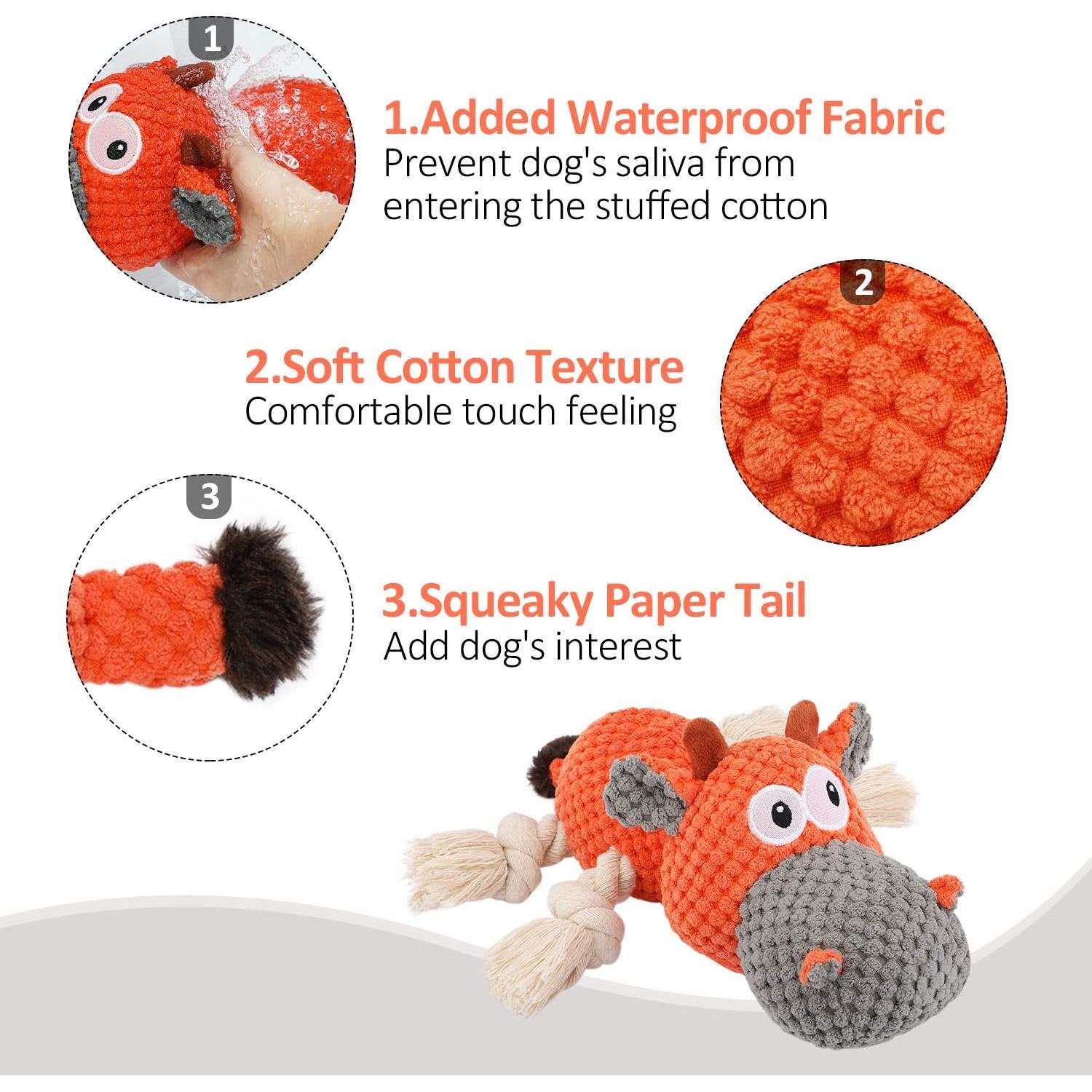 Juguete de Peluche IOKHEIRA para Perros Grandes Naranja