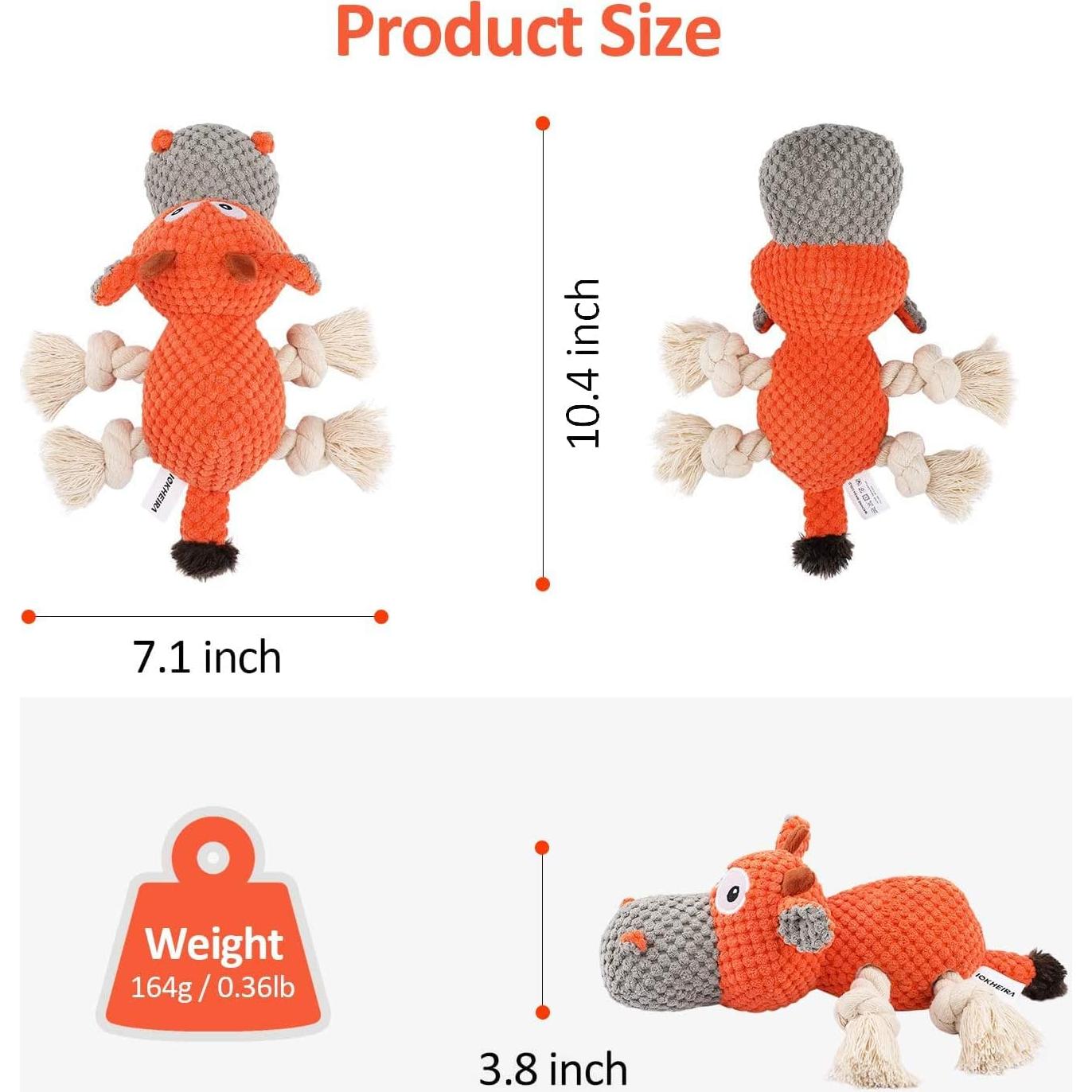 Juguete de Peluche IOKHEIRA para Perros Grandes Naranja