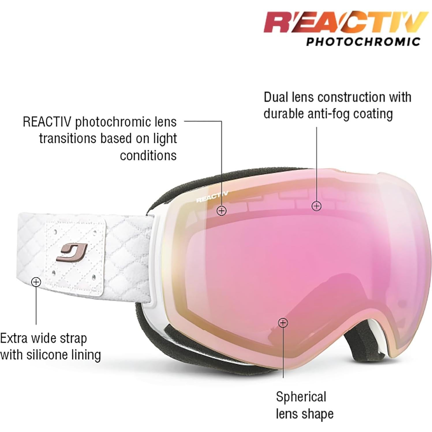 Gafas Julbo Shadow Lentes REACTIV para Esquí y Snowboard