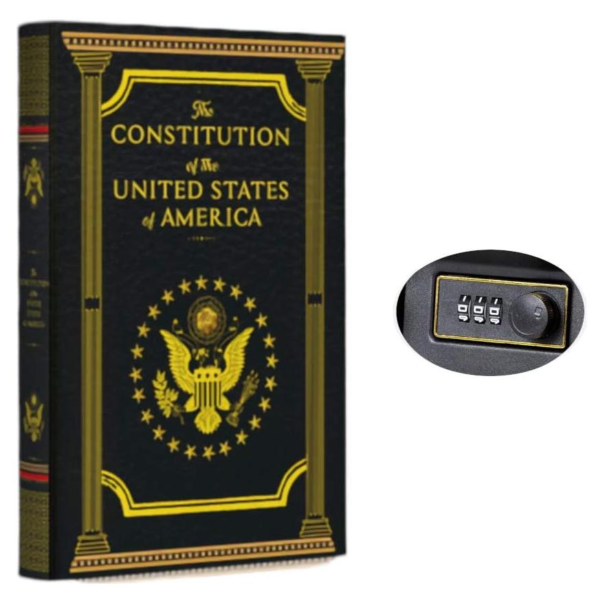 Caja de Libro Falsa KASLVOX Grande con Cerradura