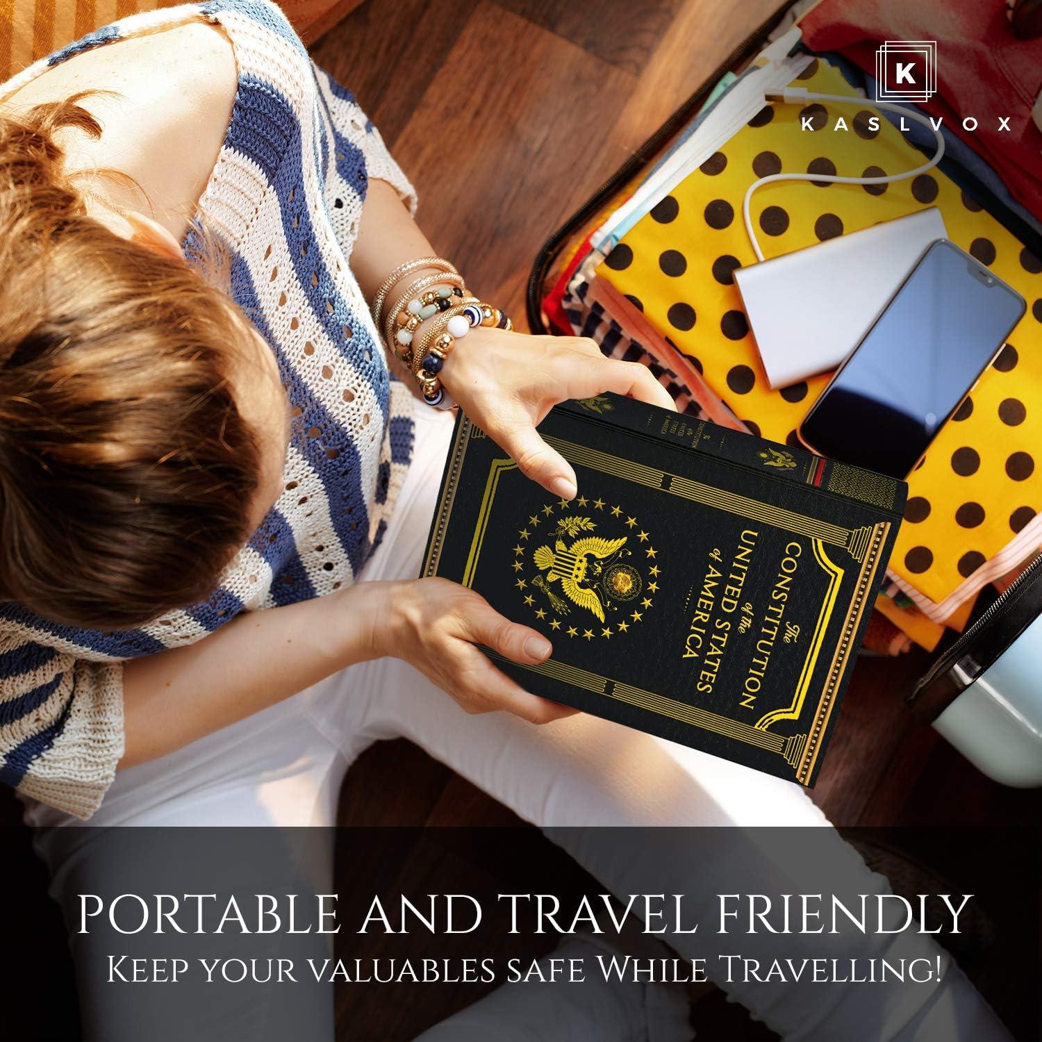 Caja de Libro Falsa KASLVOX Grande con Cerradura