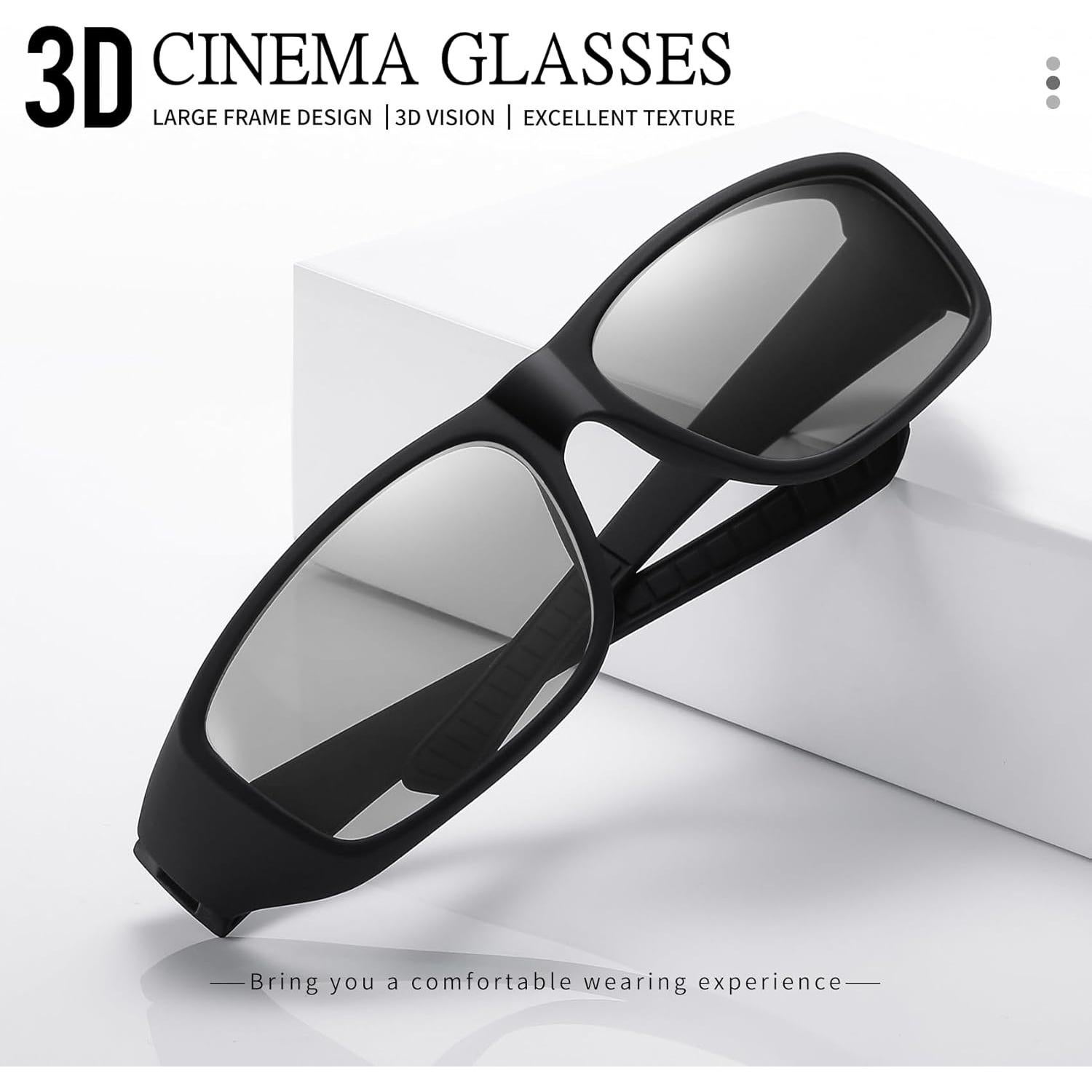 Gafas 3D Pasivas AoHeng Modelo 09 Marco Grande 2 Pzas