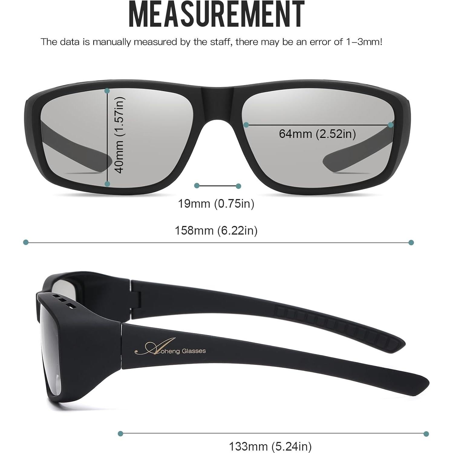 Gafas 3D Pasivas AoHeng Modelo 09 Marco Grande 2 Pzas