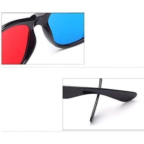 Gafas 3D Anaglifo Jinshining Rojas y Azules para TV